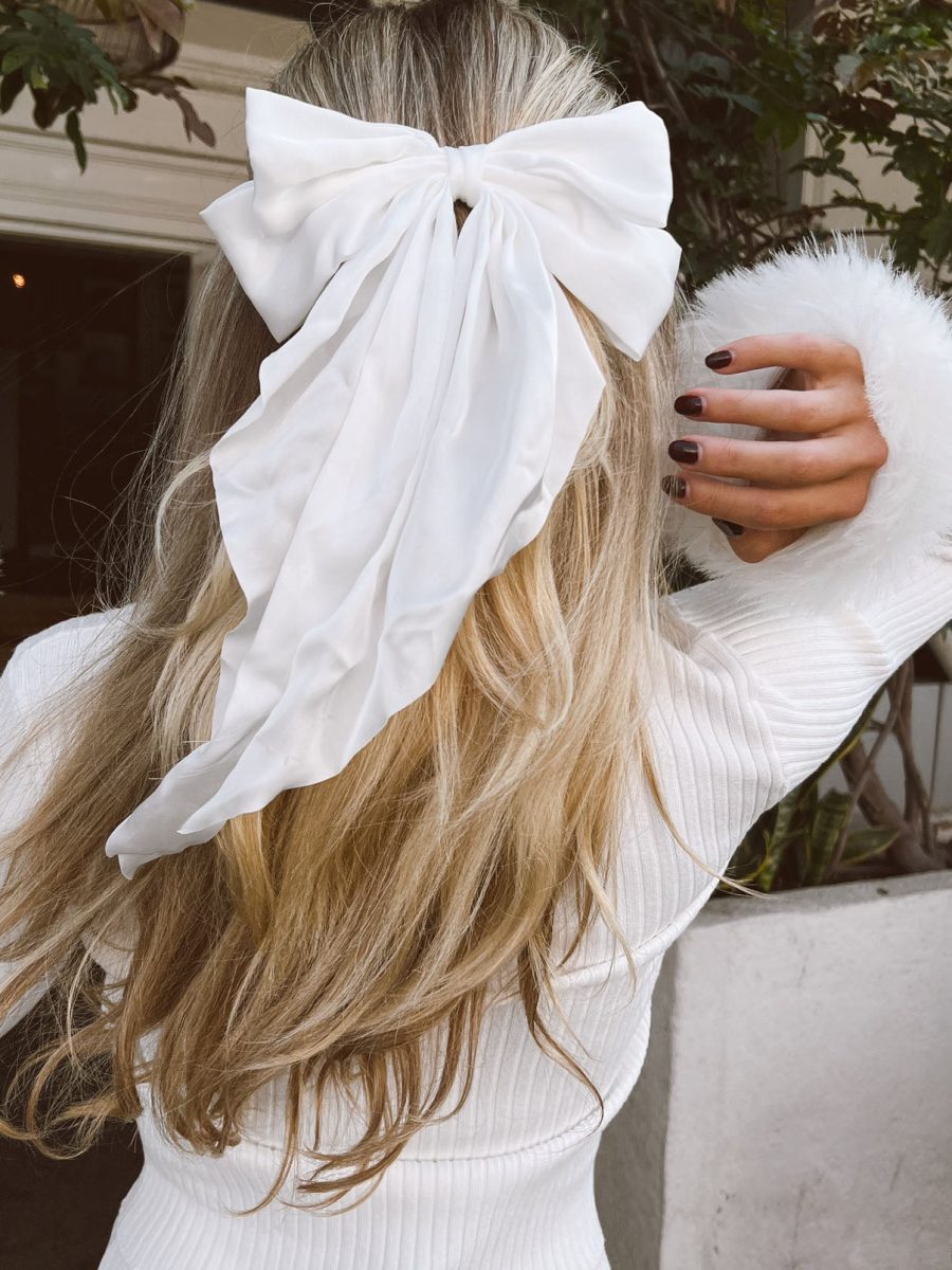 Darling Hair Bow ~ White