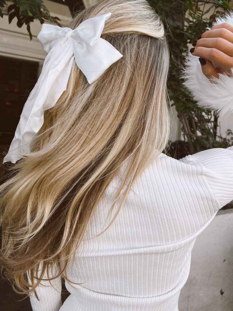 Darling Hair Bow ~ White
