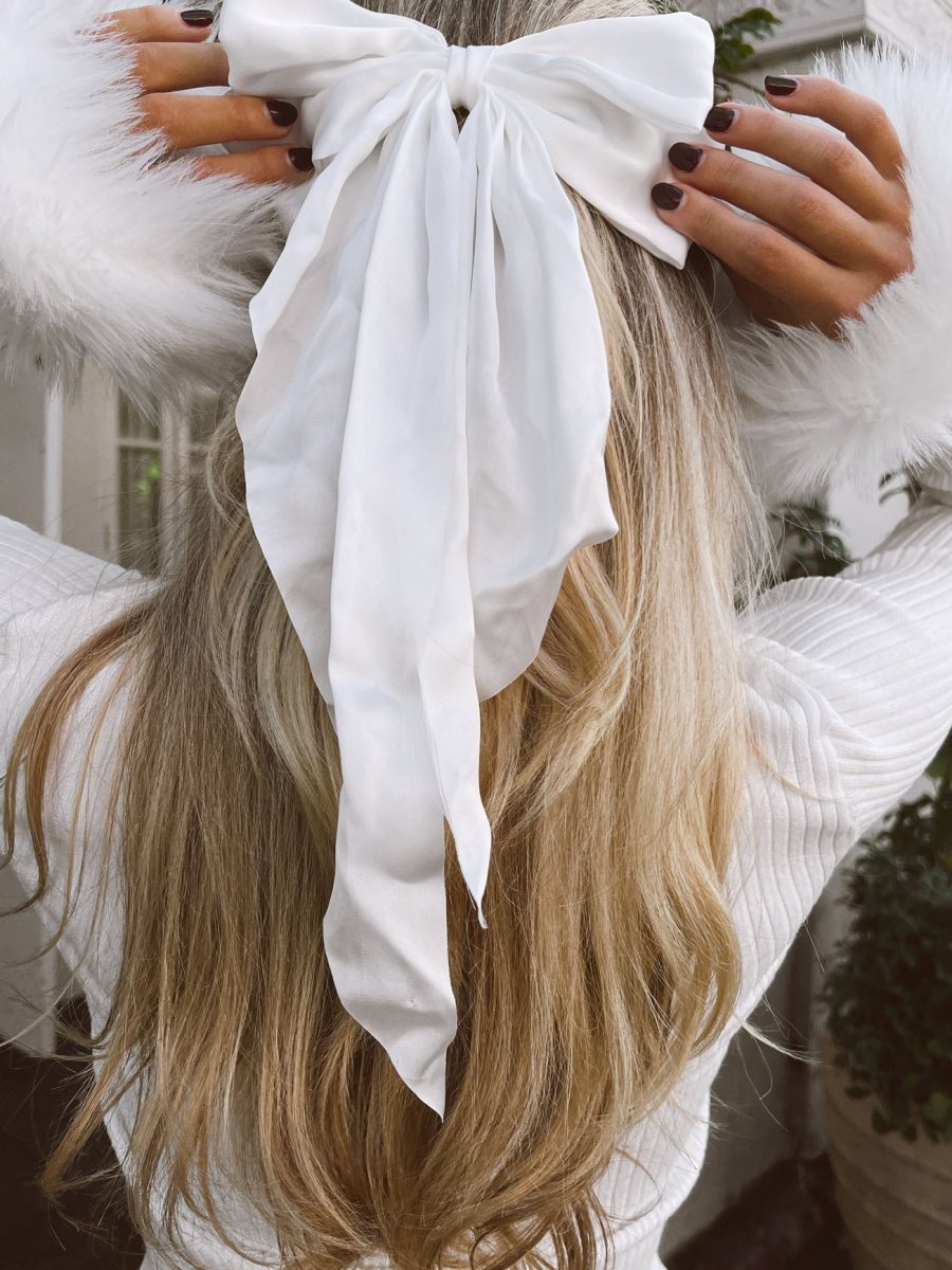 Darling Hair Bow ~ White