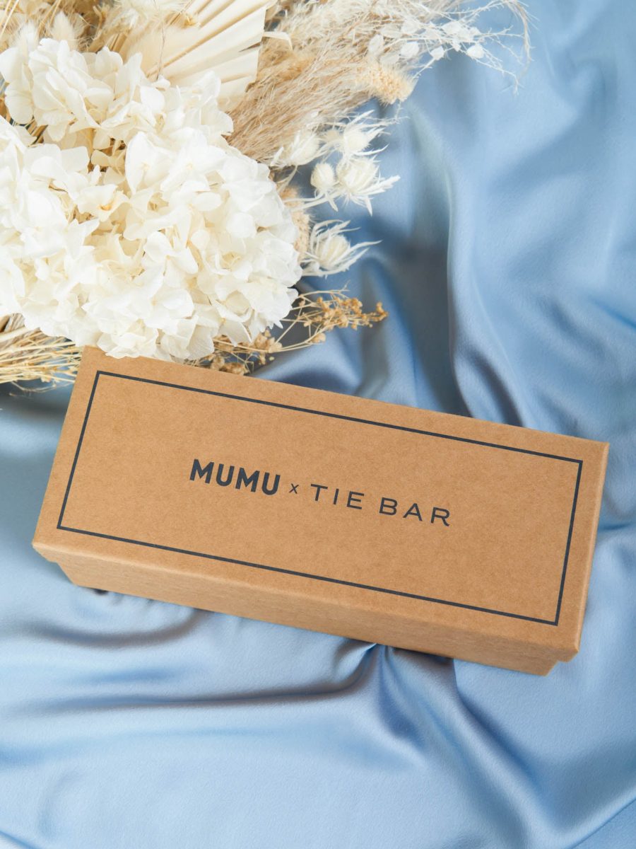 Mumu Weddings x Tie Bar Gift Box ~ Steel Blue Solid