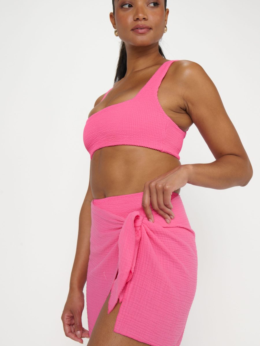 Strawberry Pink Gauze