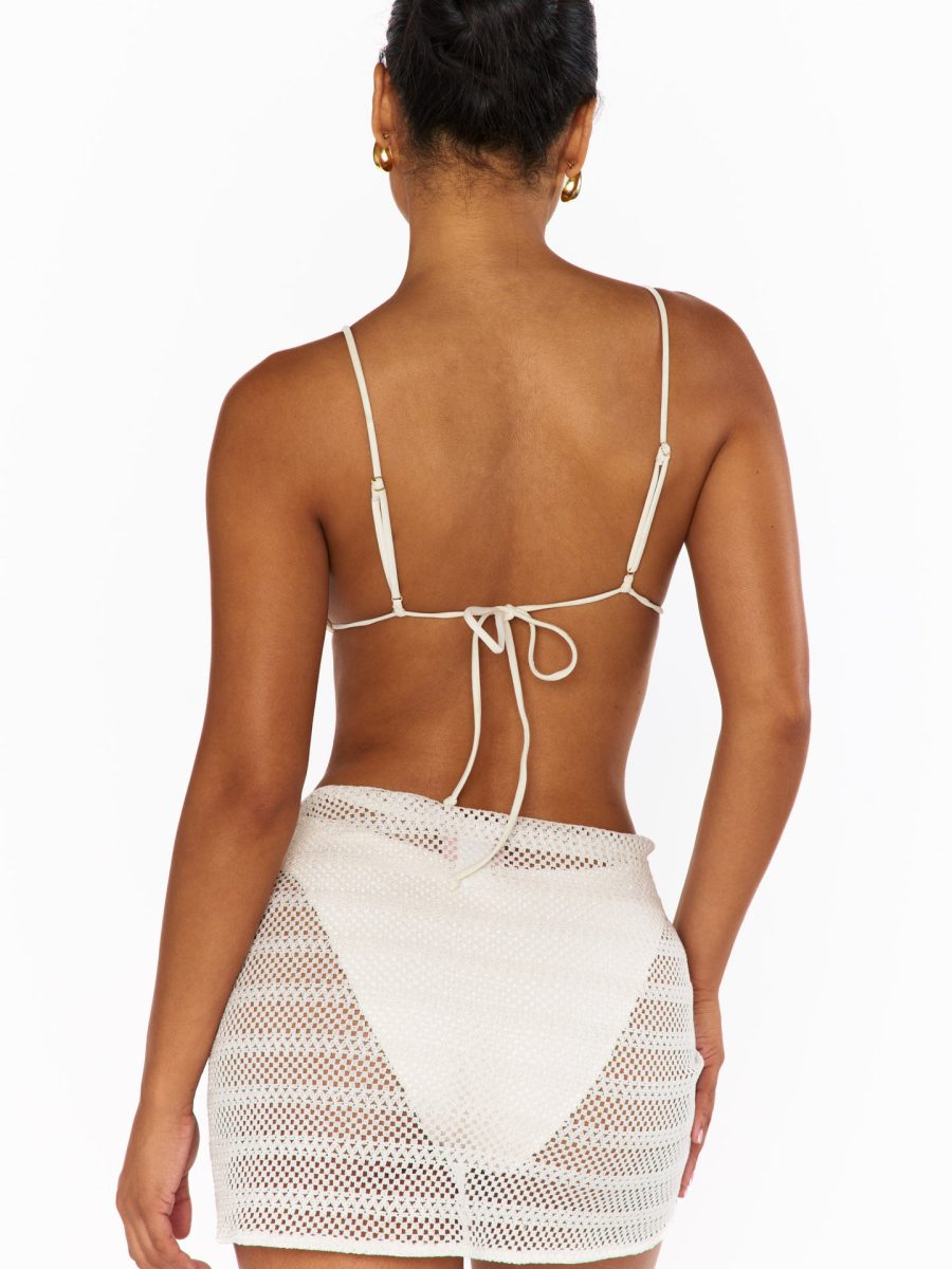 Lido Sarong ~ White Crochet