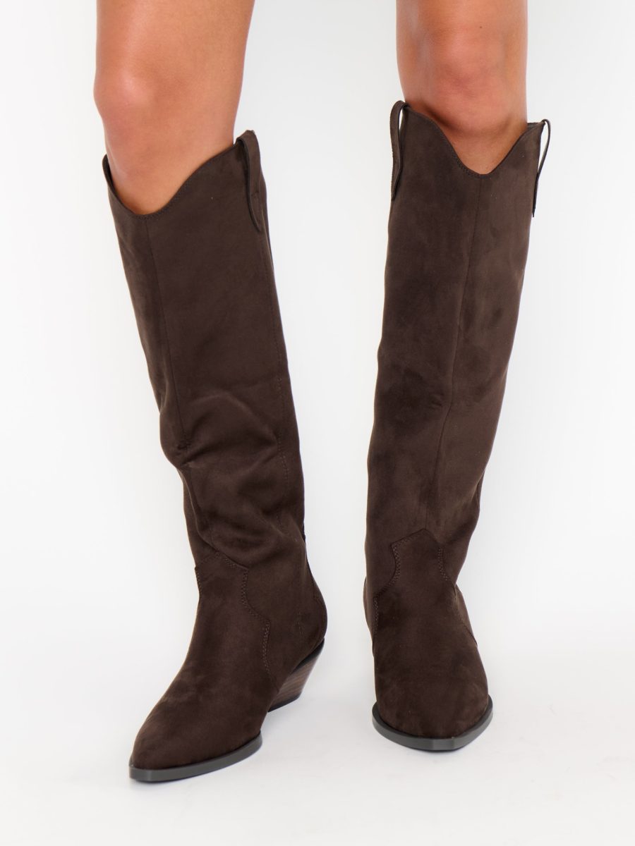 Billini Helix Boot ~ Dark Cacao Suede