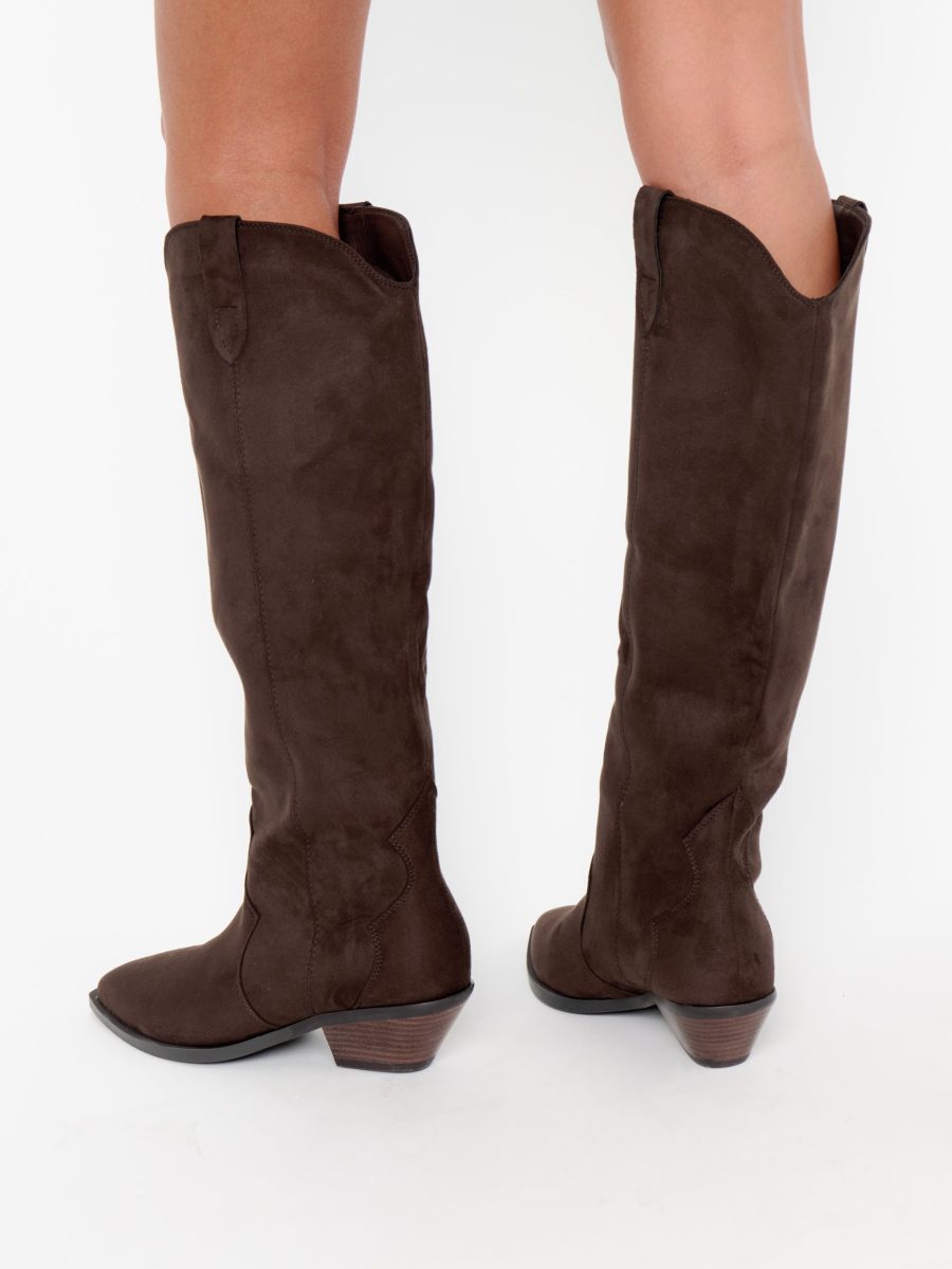 Billini Helix Boot ~ Dark Cacao Suede