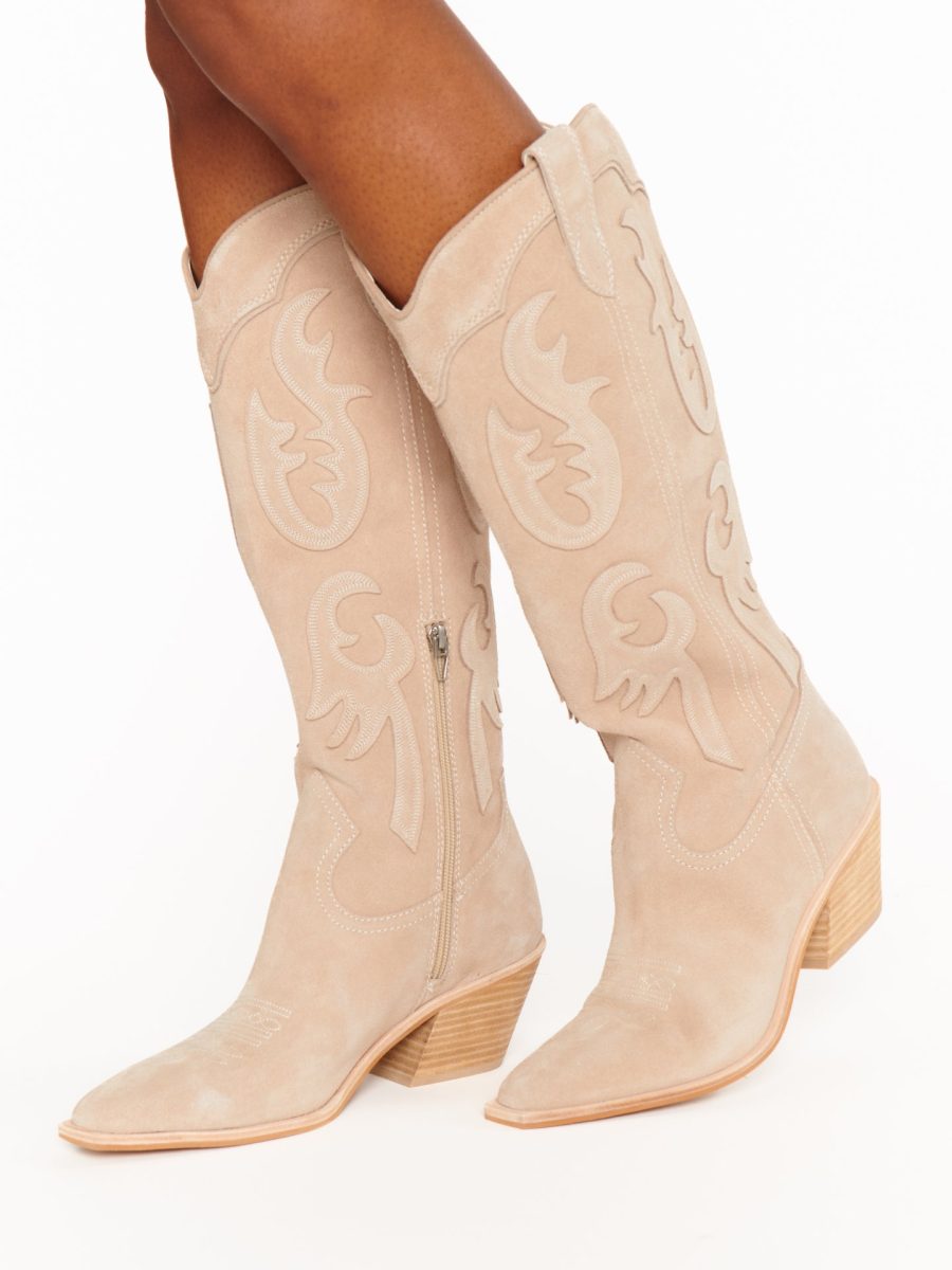 Dolce Vita Samsin Cowboy Boot ~ Taupe