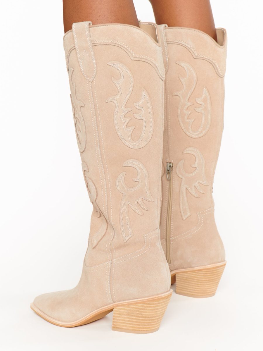 Dolce Vita Samsin Cowboy Boot ~ Taupe
