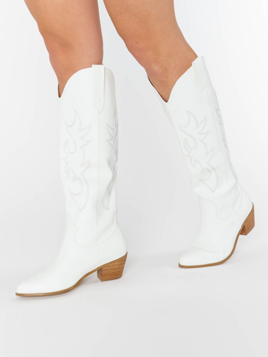 Billini Urson Wide Calf Boot ~ White