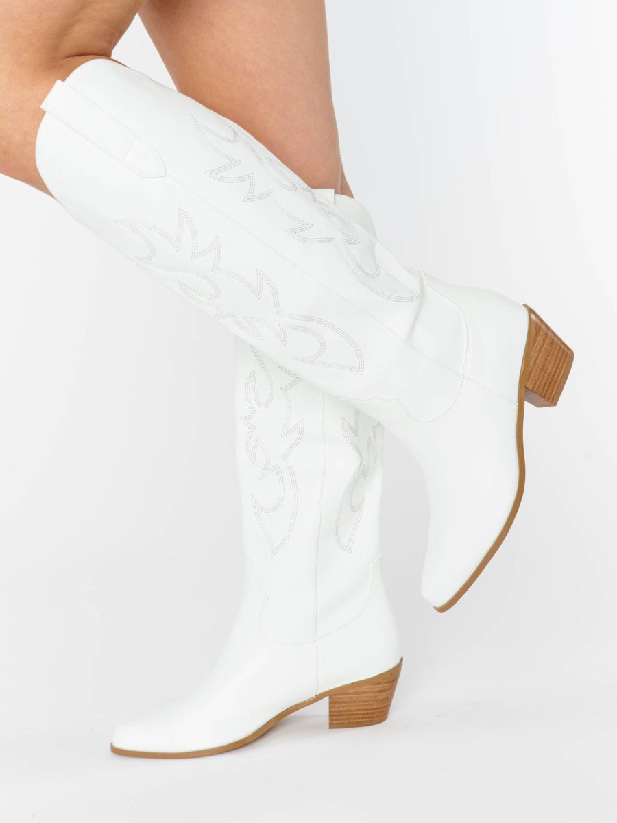 Billini Urson Wide Calf Boot ~ White