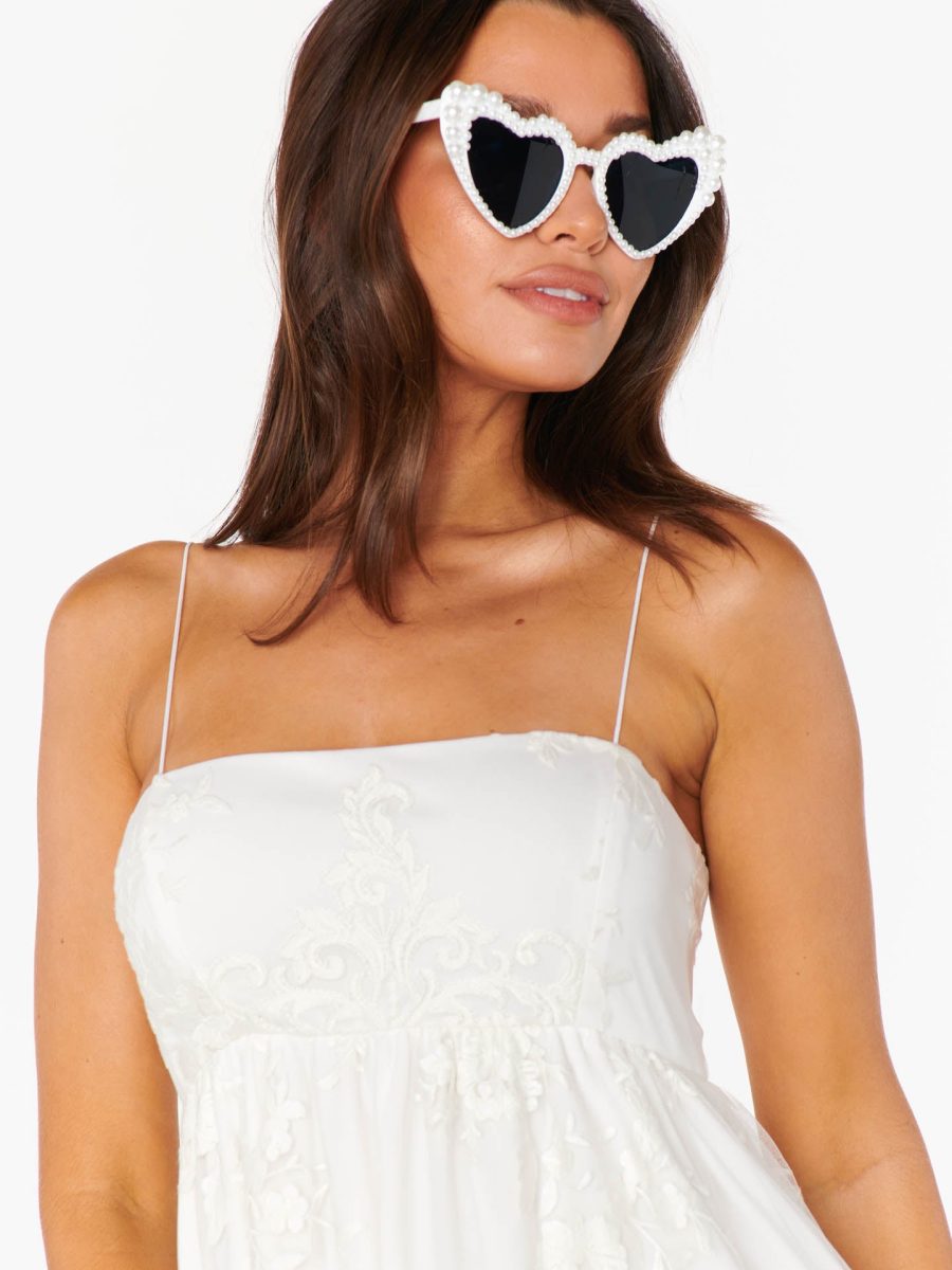 Pearl Heart Sunglasses ~ Pearl
