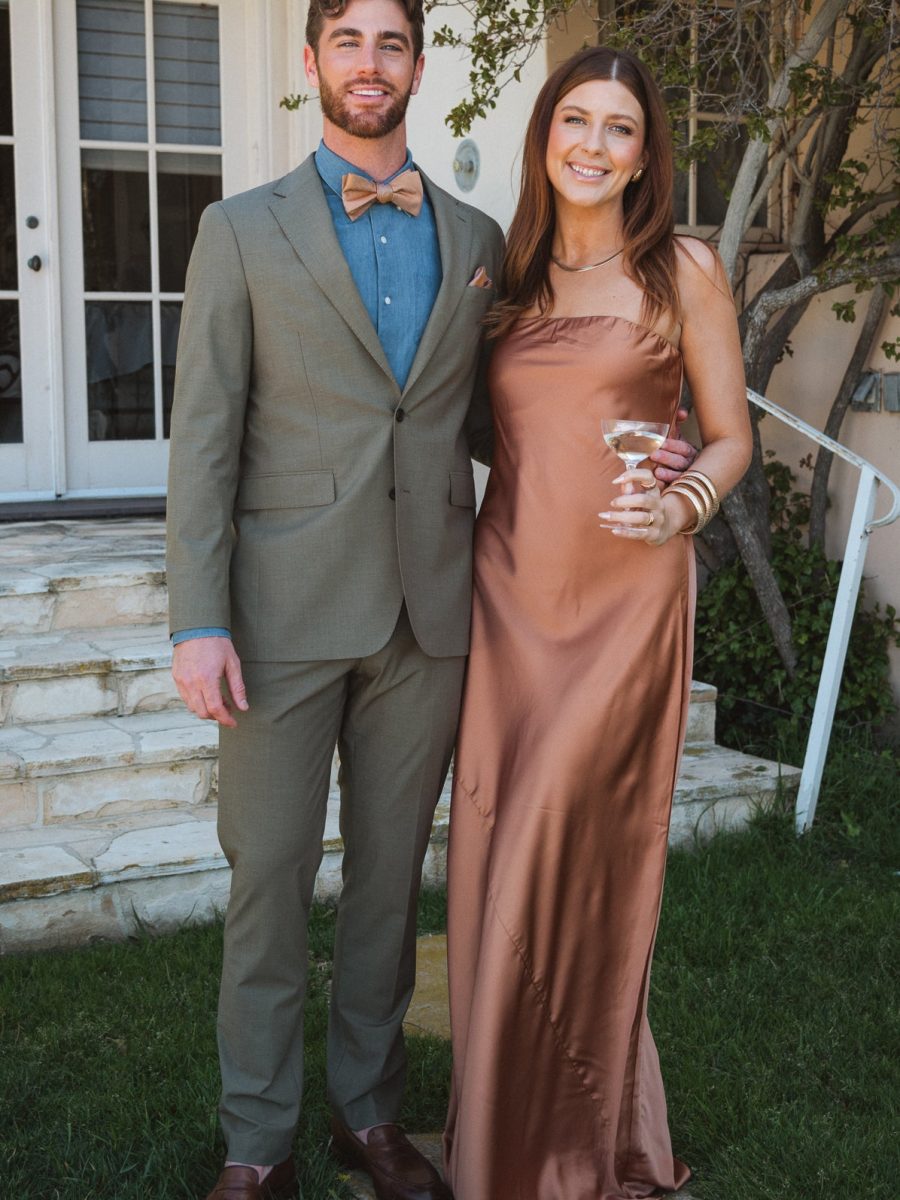 Taylor Tube Maxi Dress ~ Copper Luxe Satin