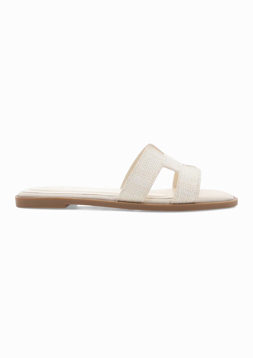 Billini Gordy Sandal ~ Cream Raffia
