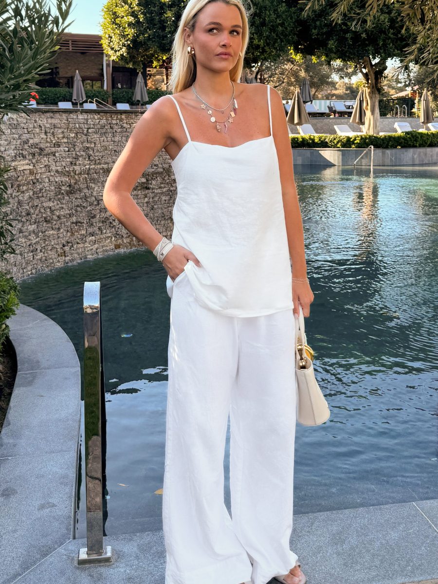 Hayes Trouser ~ White Linen