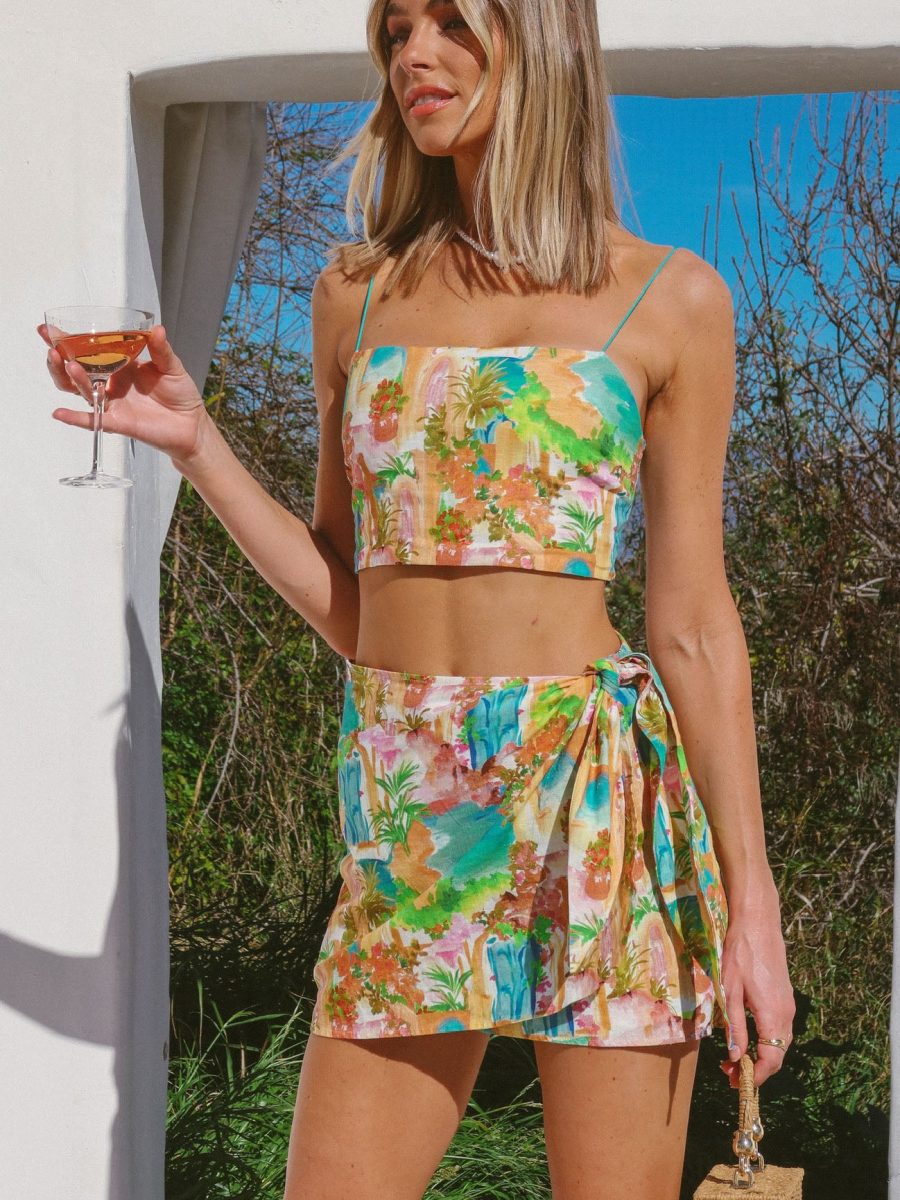 Tula Top ~ Palermo Spritz Linen