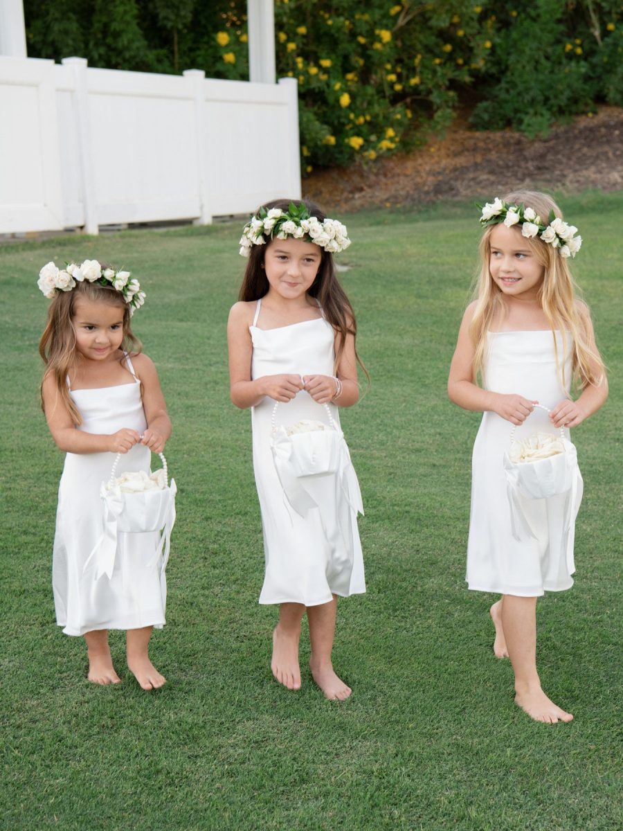 Little Verona Dress ~ Ivory Luxe Satin