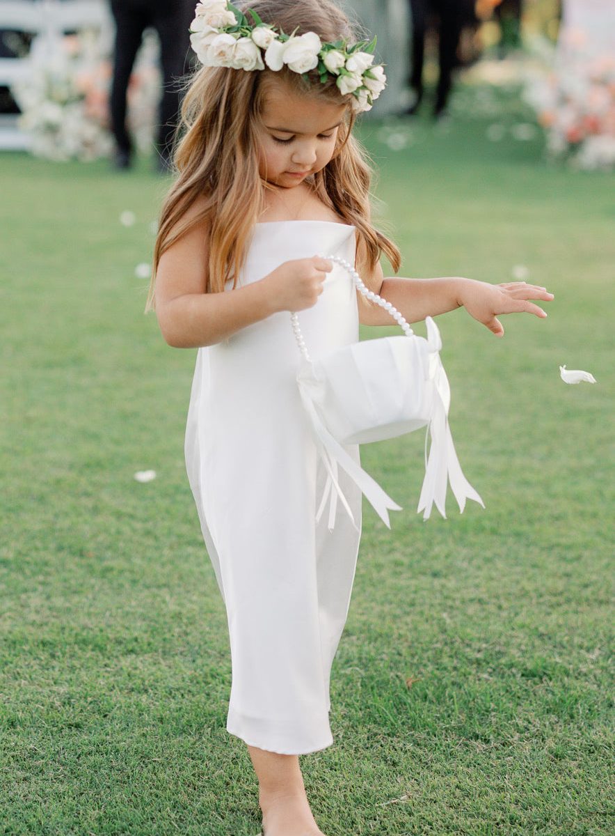 Little Verona Dress ~ Ivory Luxe Satin