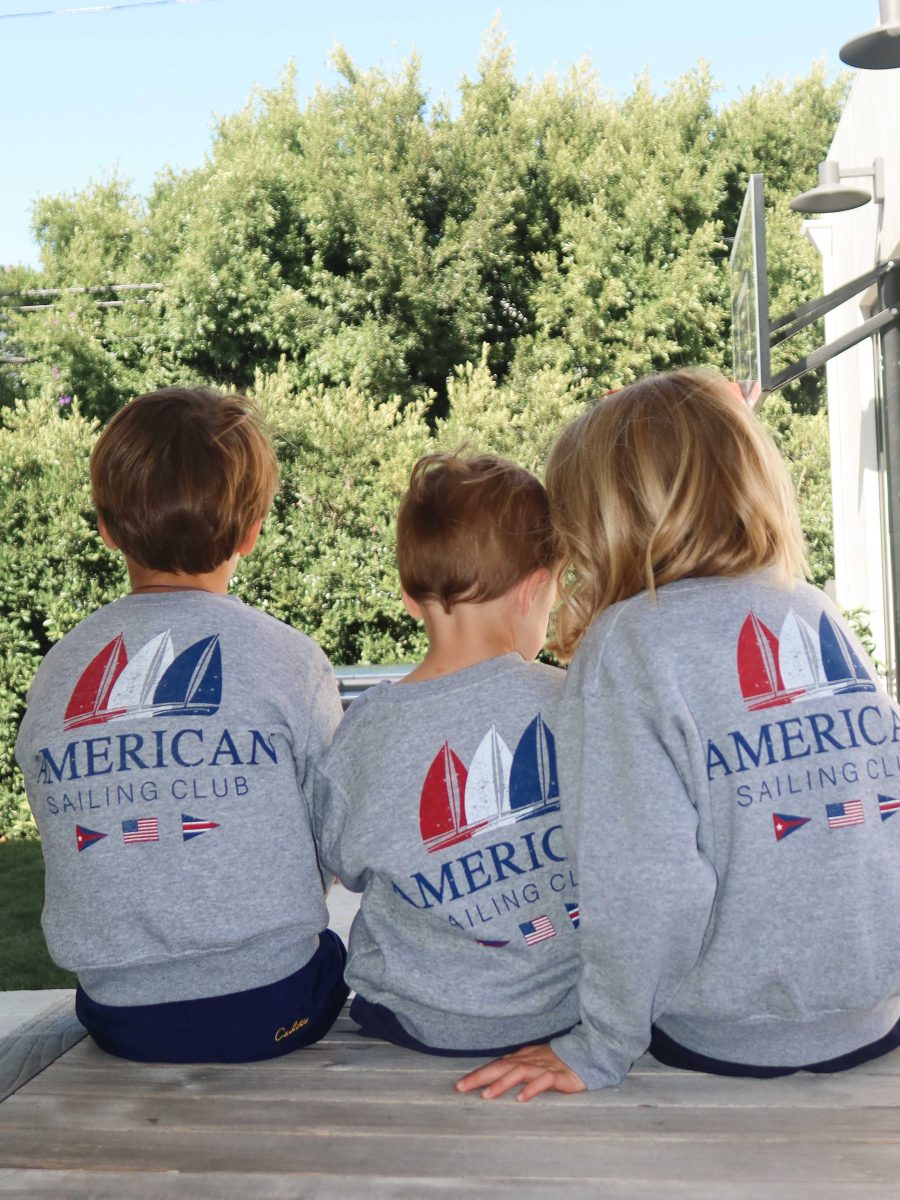 Davis Sweatshirt ~ Sailing Club Graphic