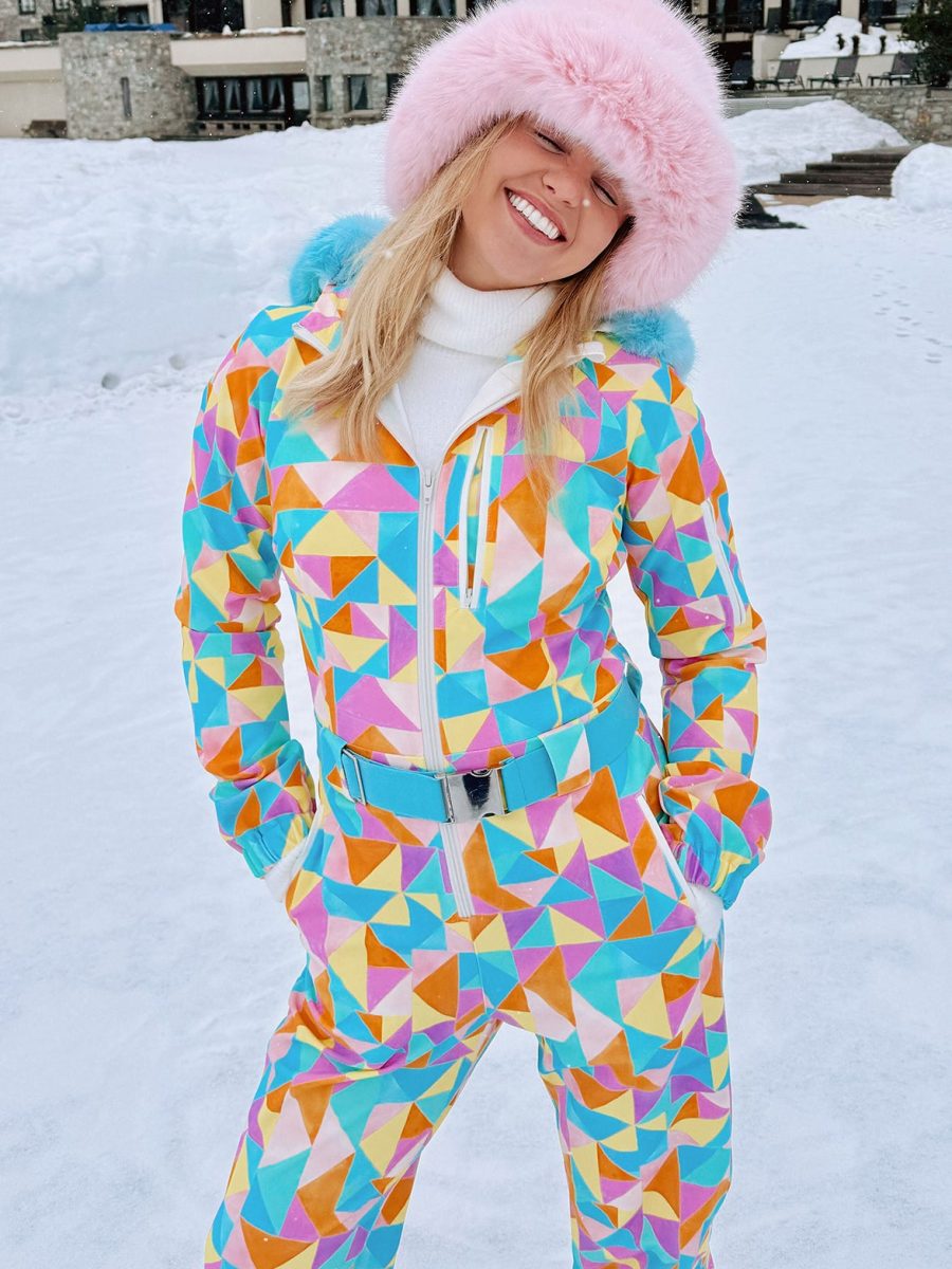 Snow Bunny Ski Suit ~ Triangle Geo