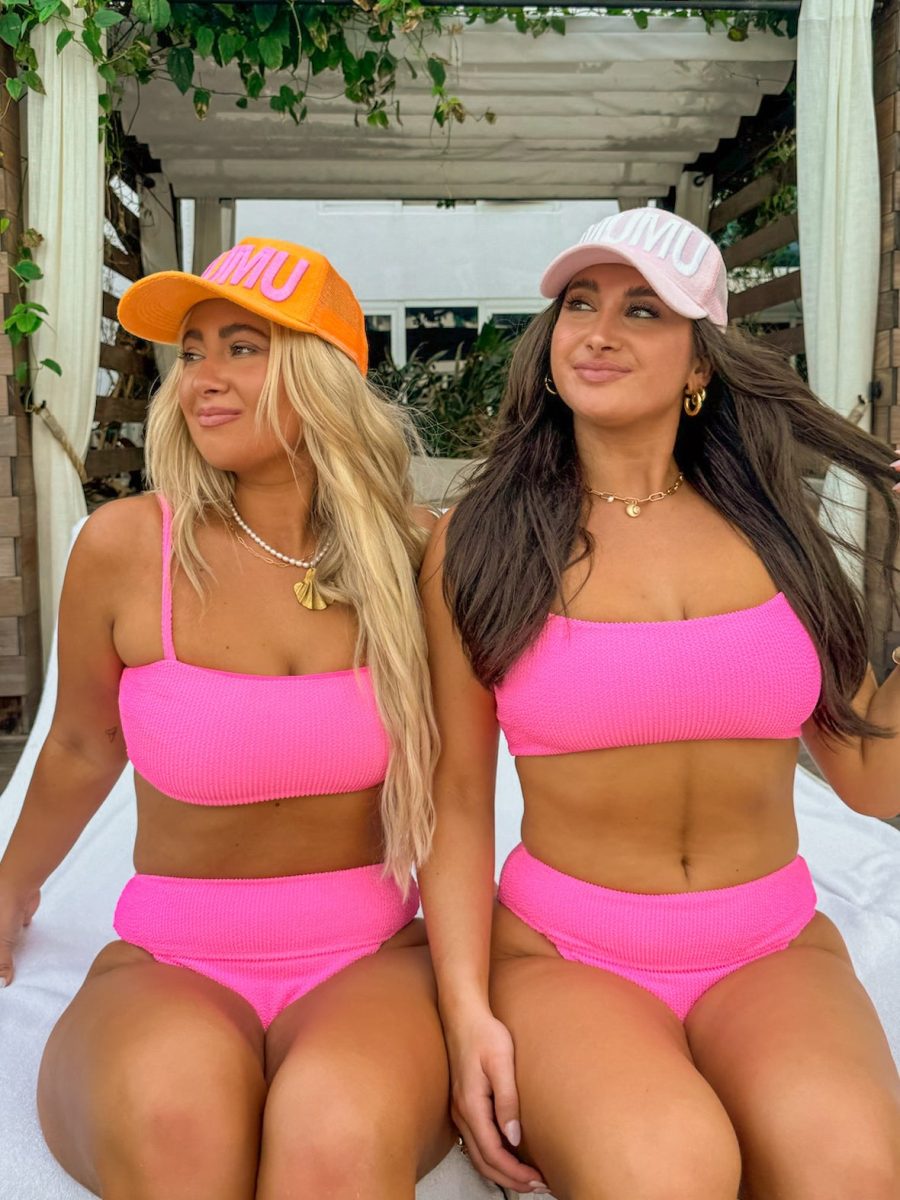 MUMU Terry Trucker Hat ~ Bubblegum Pink
