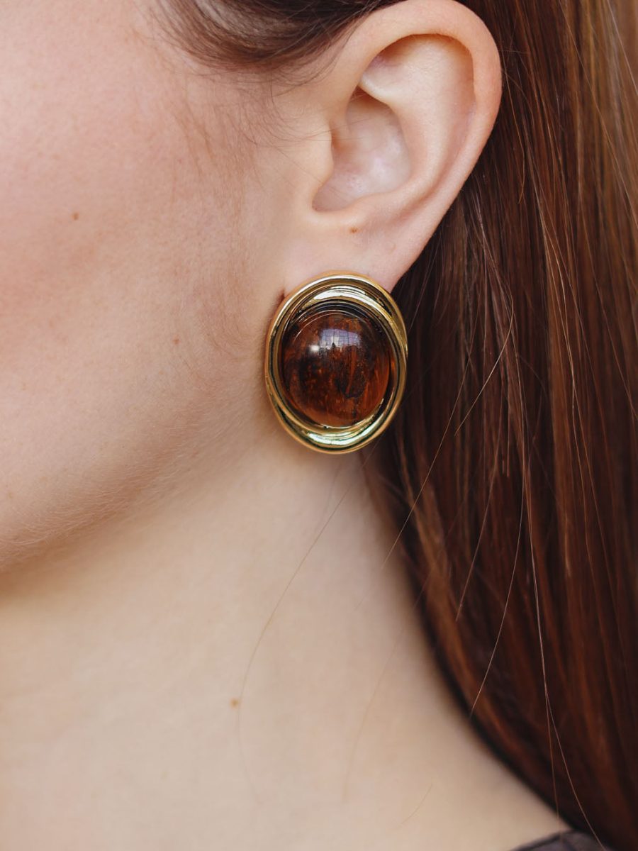 Petit Moments Heirloom Earrings ~ Brown