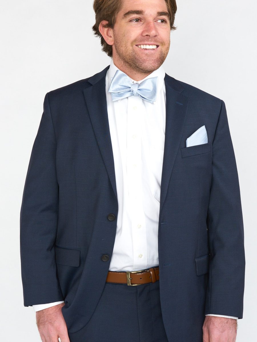 Josh Bow Tie ~ Steel Blue Solid