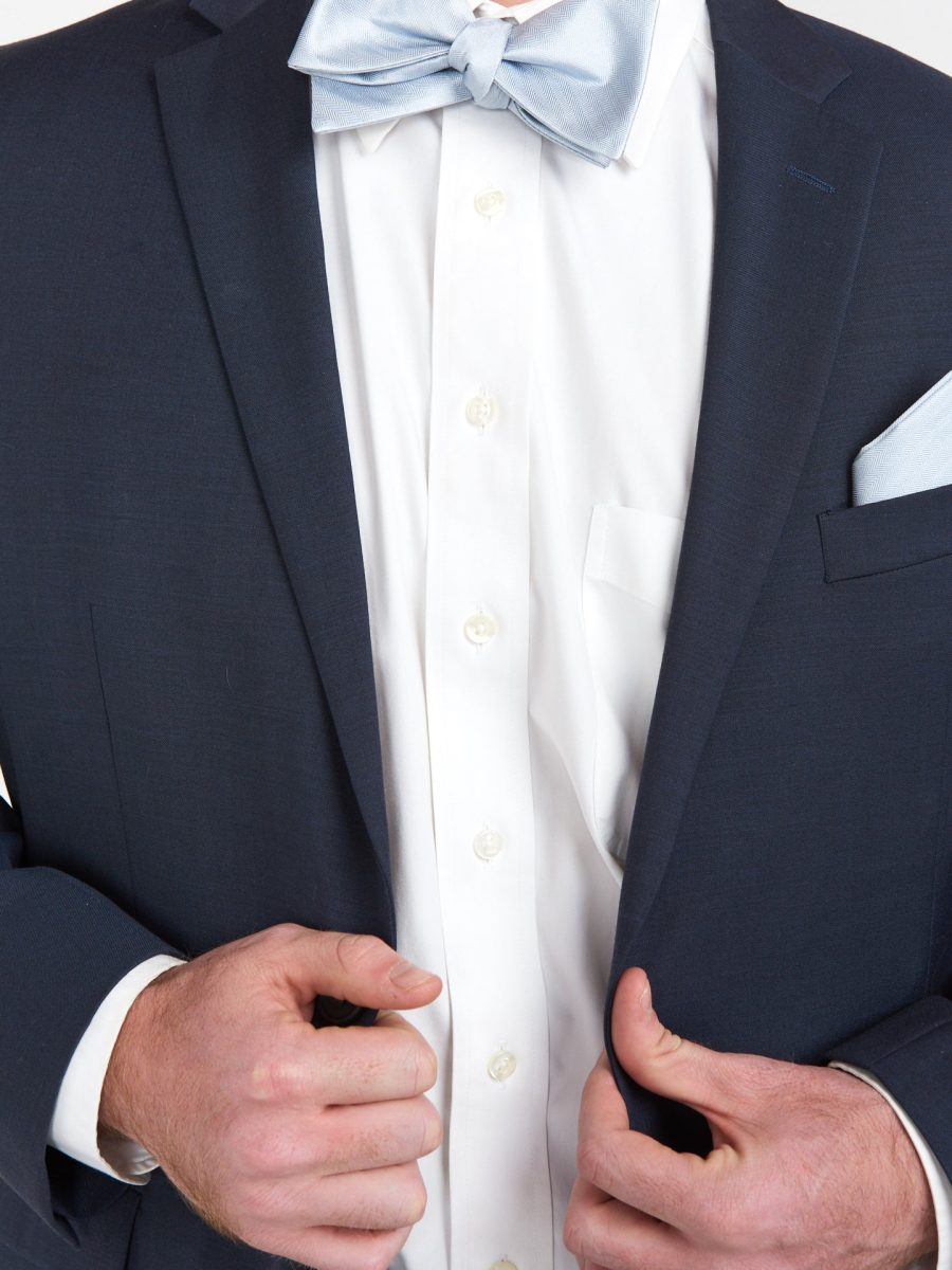 Josh Bow Tie ~ Steel Blue Solid