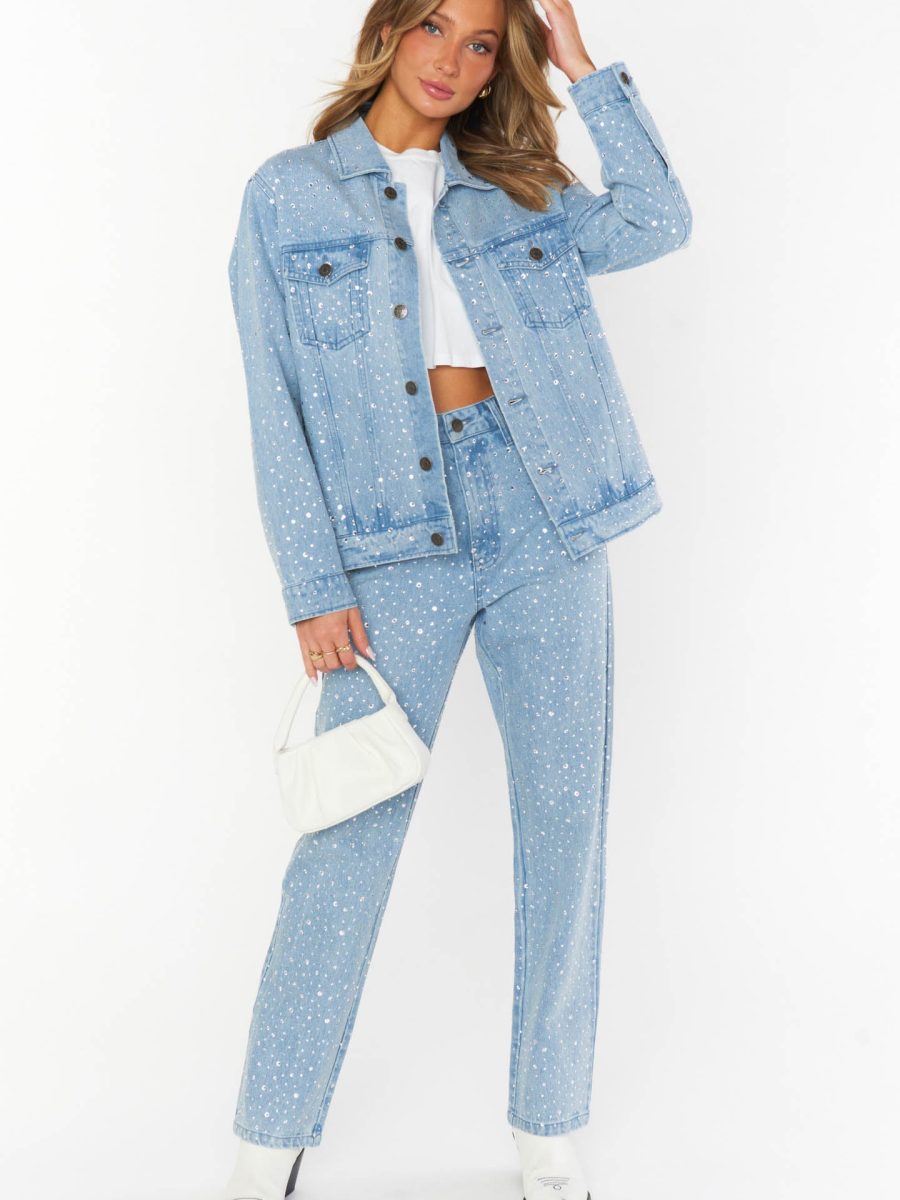 Dover Denim Jacket ~ Embellished Indigo
