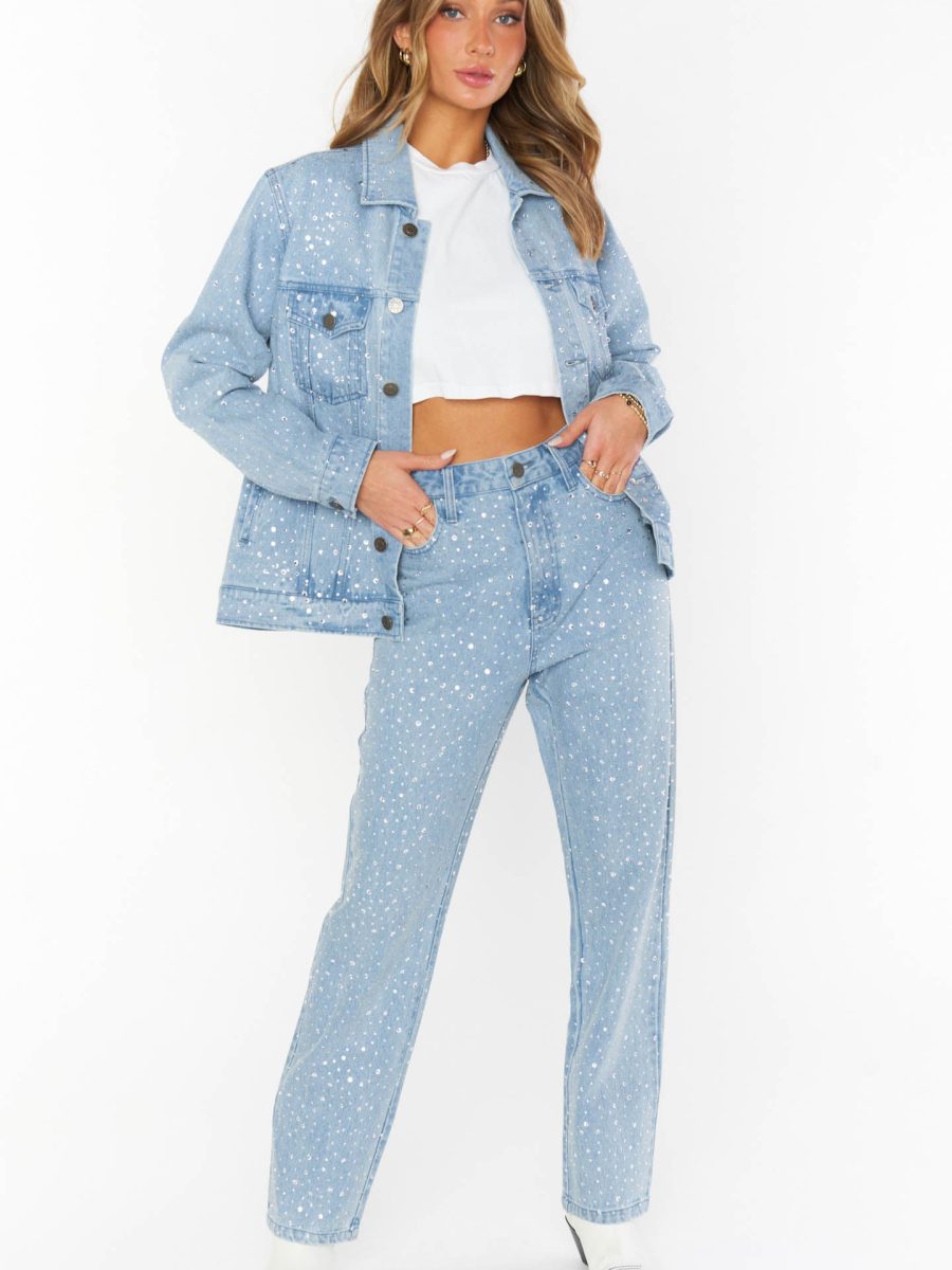 Dover Denim Jacket ~ Embellished Indigo