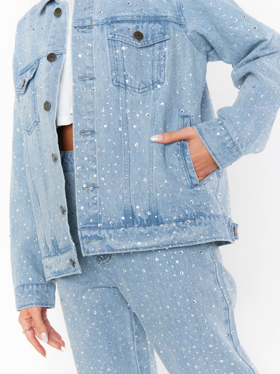 Dover Denim Jacket ~ Embellished Indigo
