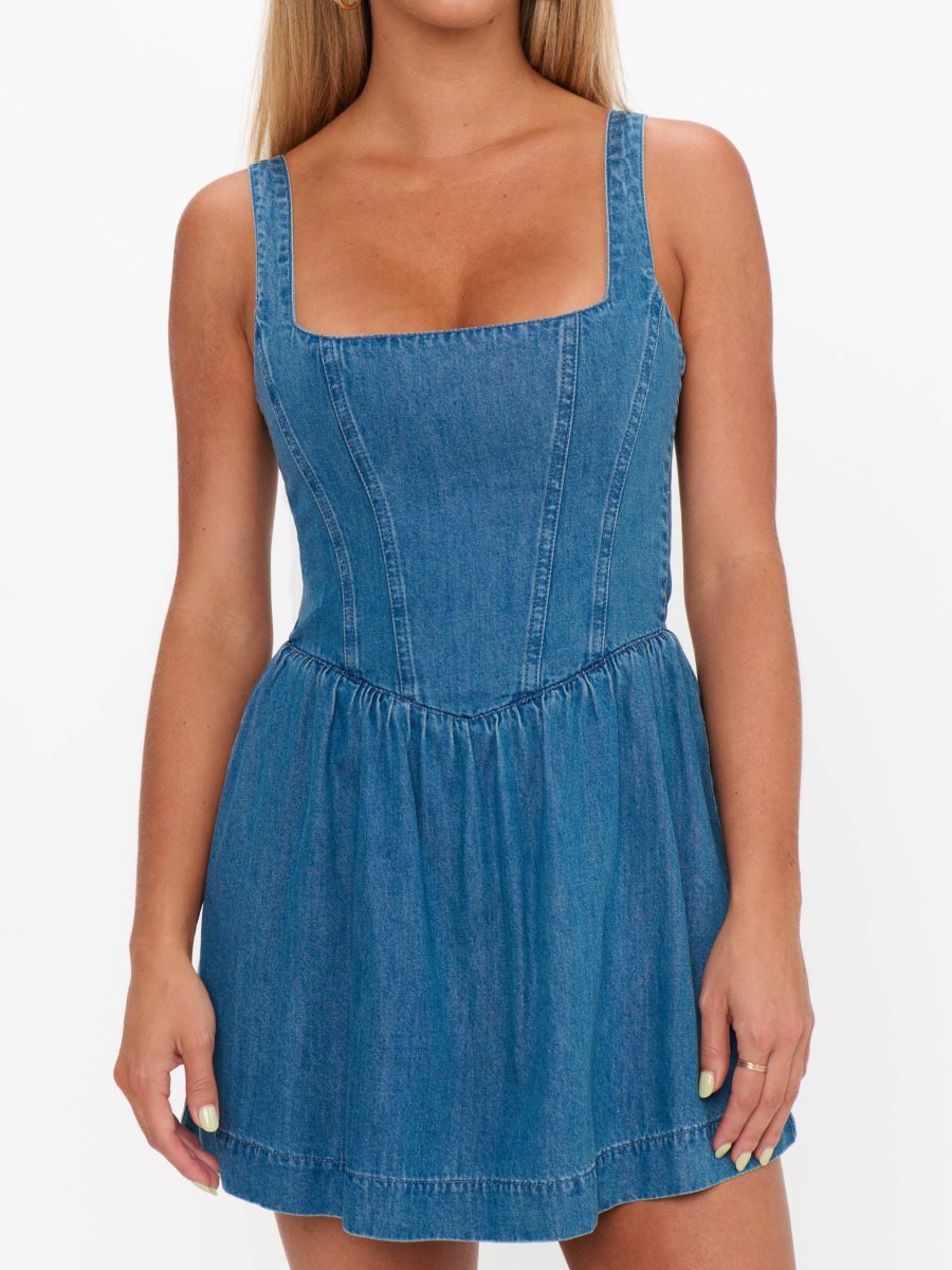 Nina Skort Dress ~ Shadow Blue