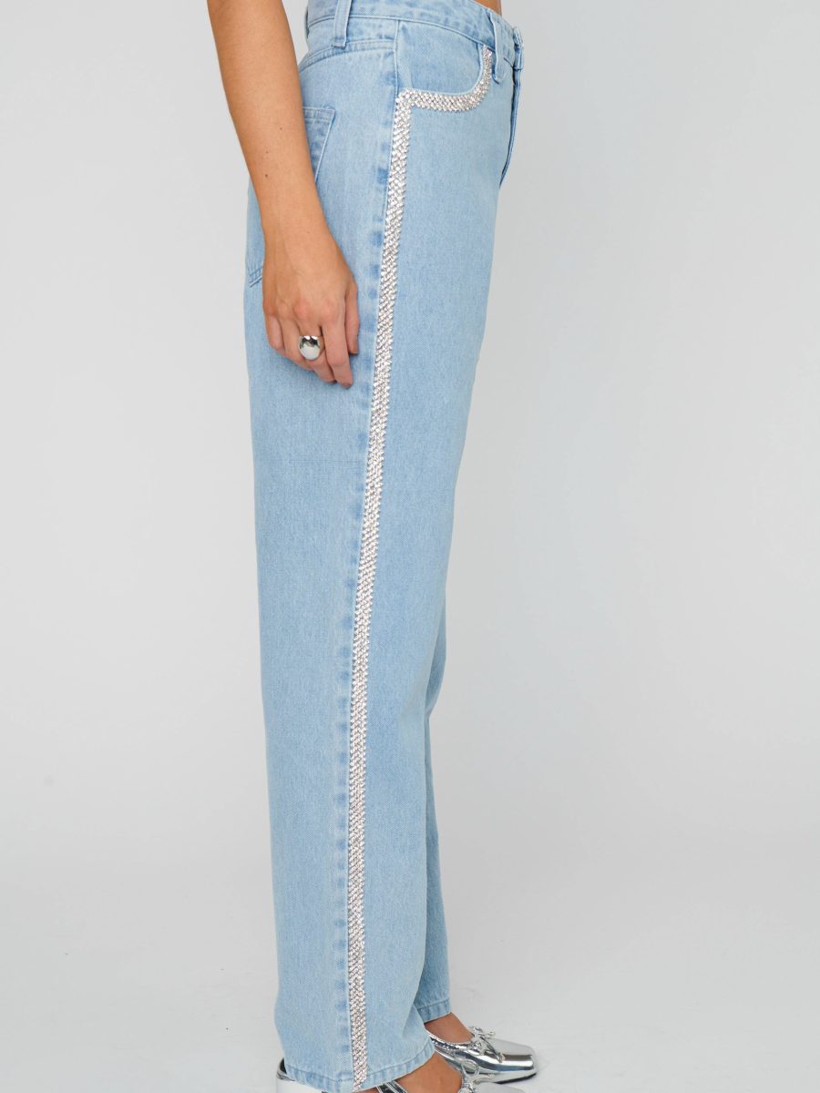 Icon Jeans ~ Indigo with Rhinestone Trim