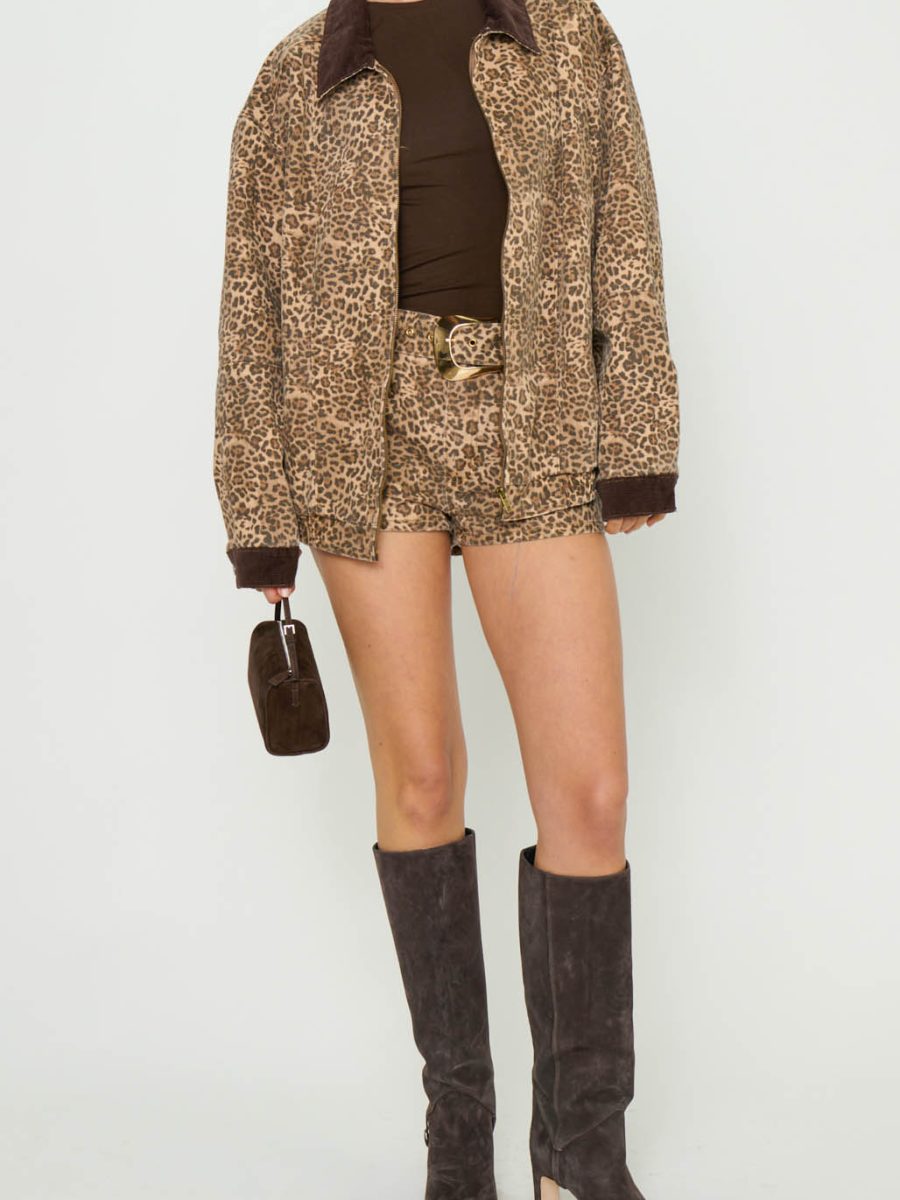 Asher Shorts ~ Mod Leopard Denim