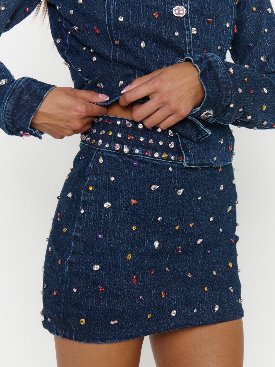 Hollywood Skort ~ Precious Gemstone Indigo