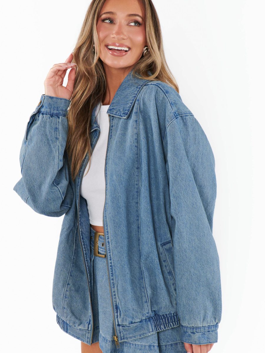 Carter Bomber Jacket ~ Ozone Indigo