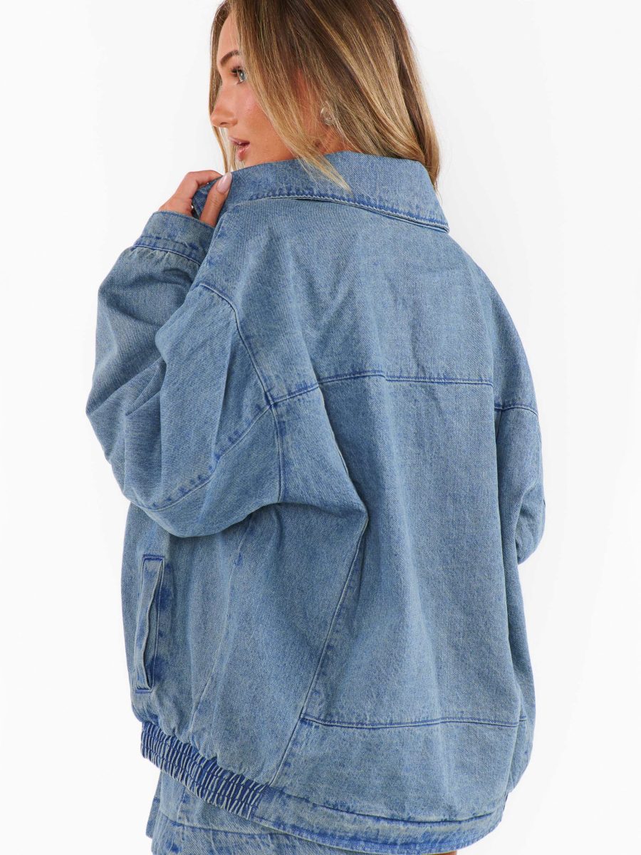 Carter Bomber Jacket ~ Ozone Indigo