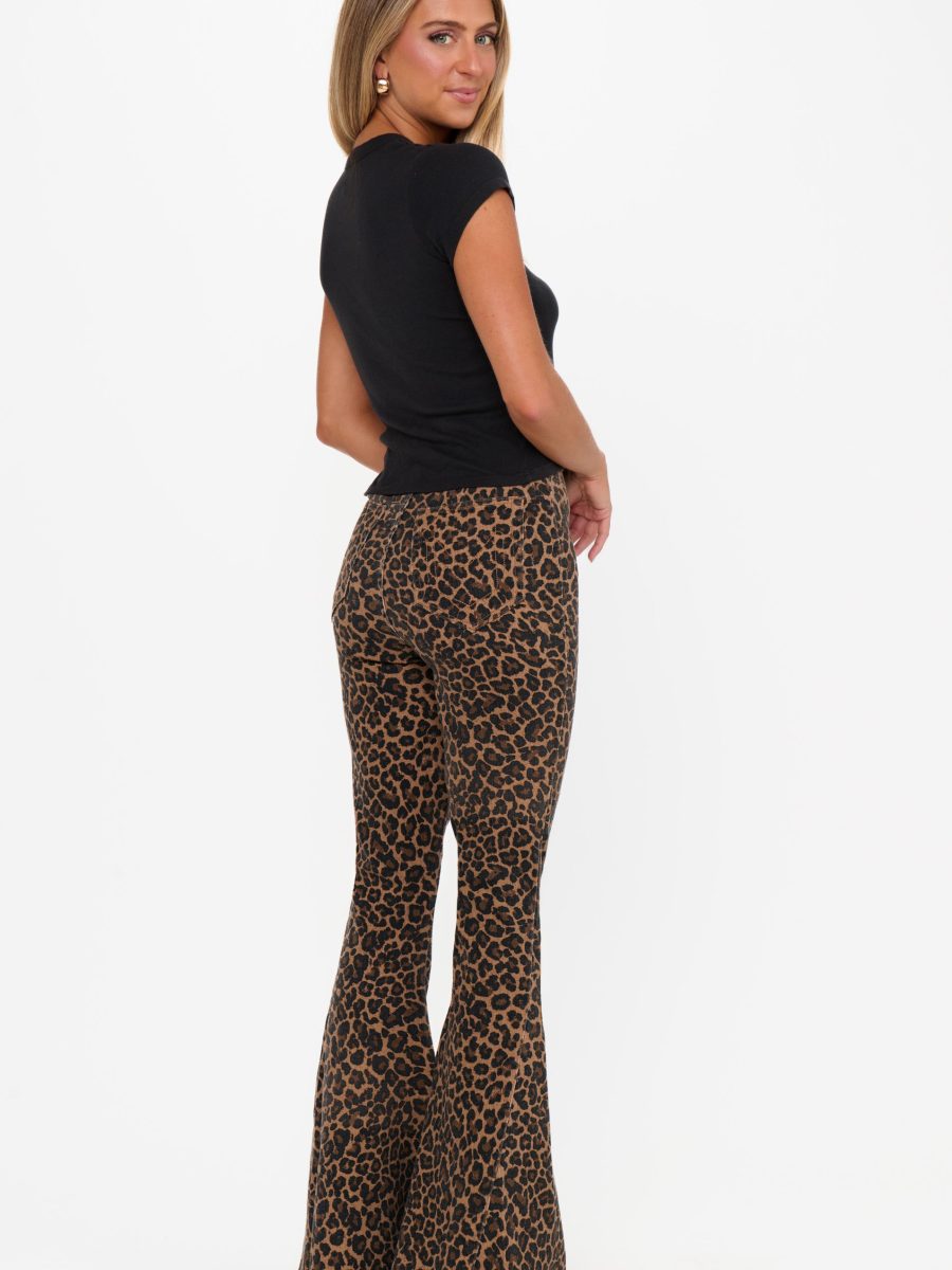 Berkeley Bells ~ Leopard Latte Denim