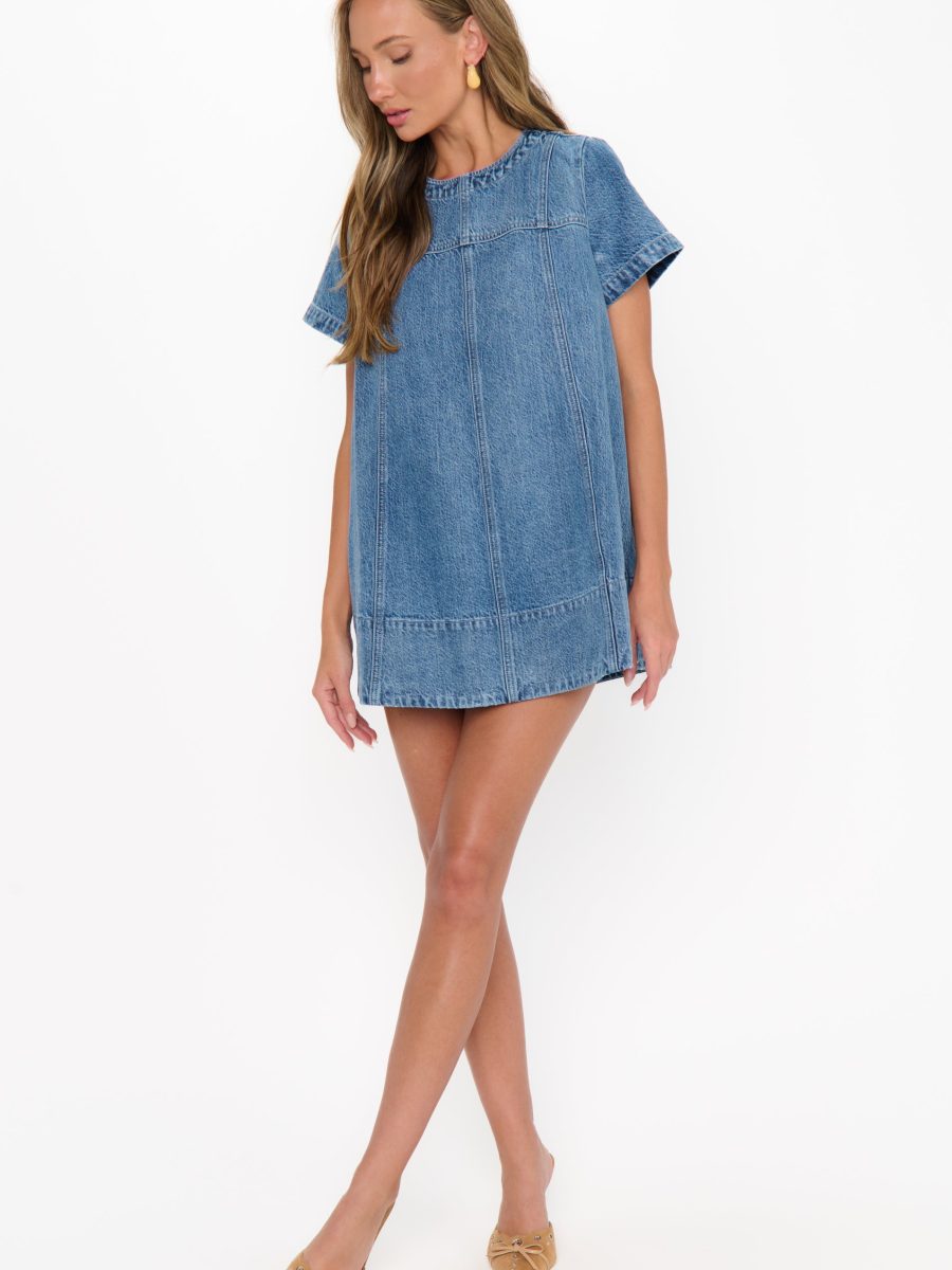 Claremont Dress ~ Stream Indigo