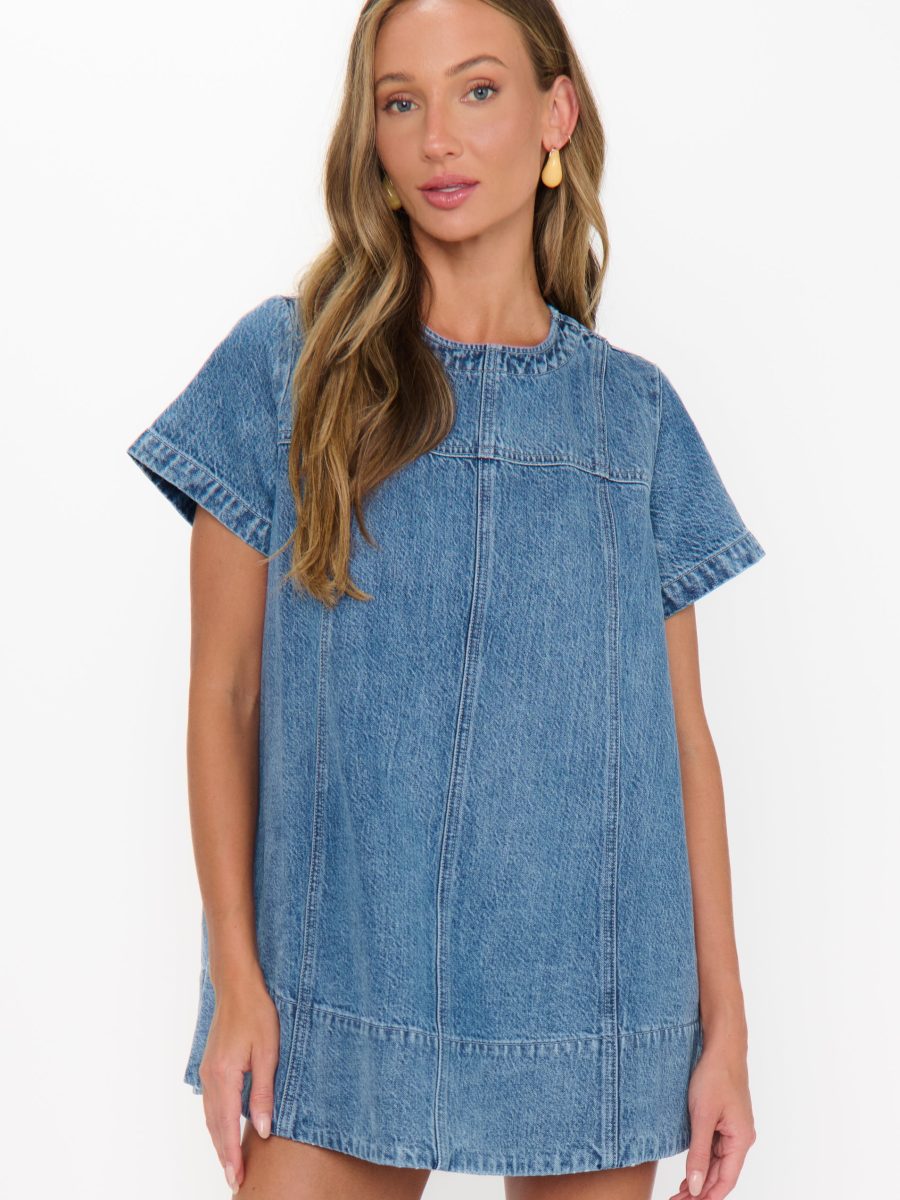 Claremont Dress ~ Stream Indigo