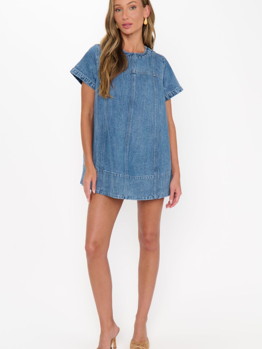 Claremont Dress ~ Stream Indigo
