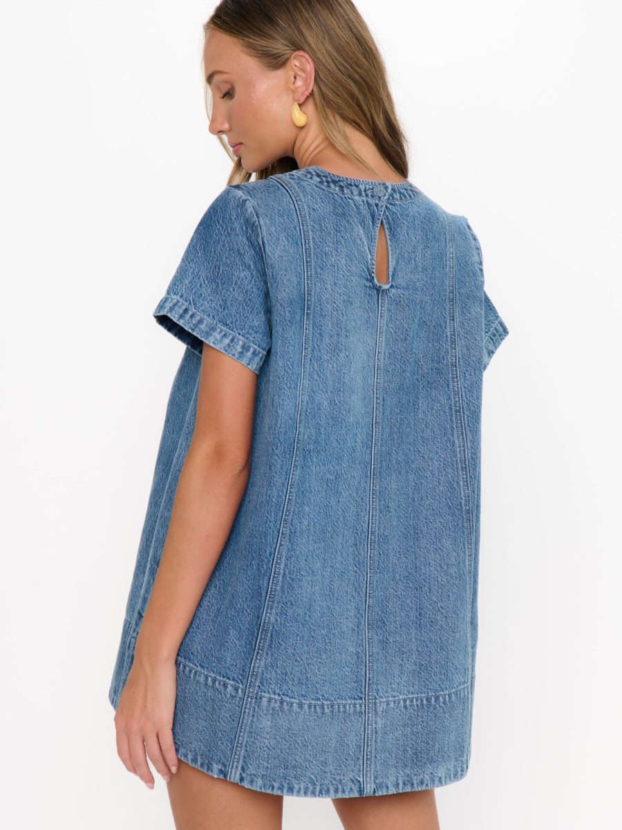 Claremont Dress ~ Stream Indigo