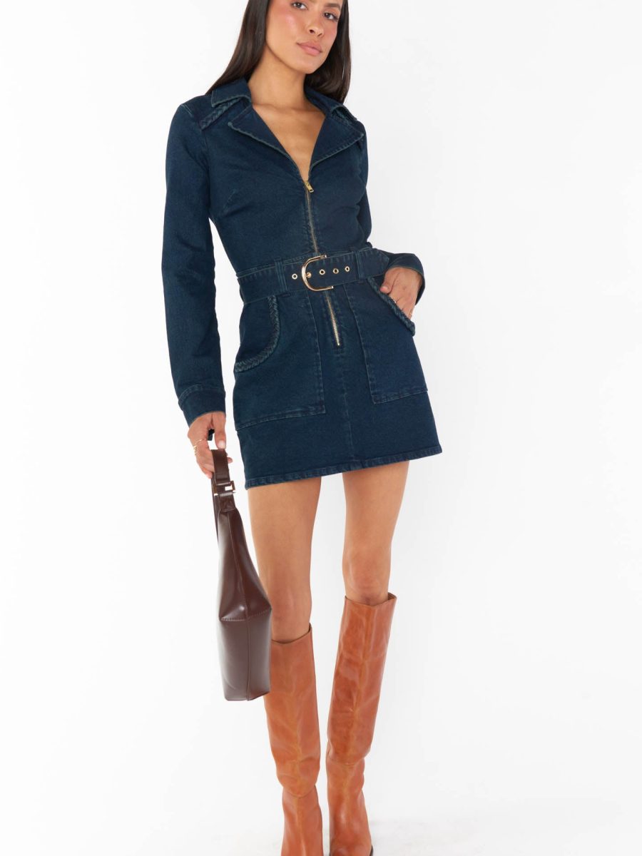 Outlaw Long Sleeve Dress ~ Thunder