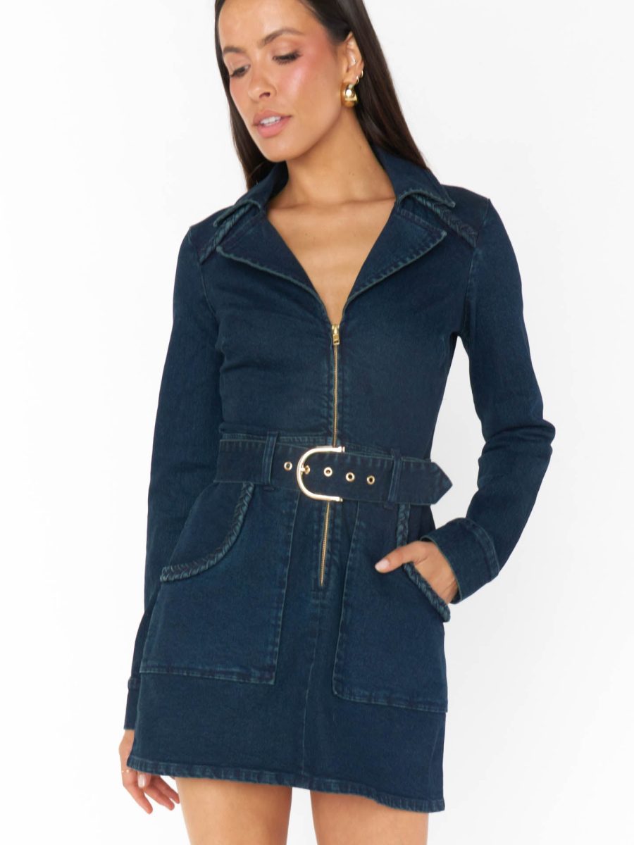 Outlaw Long Sleeve Dress ~ Thunder