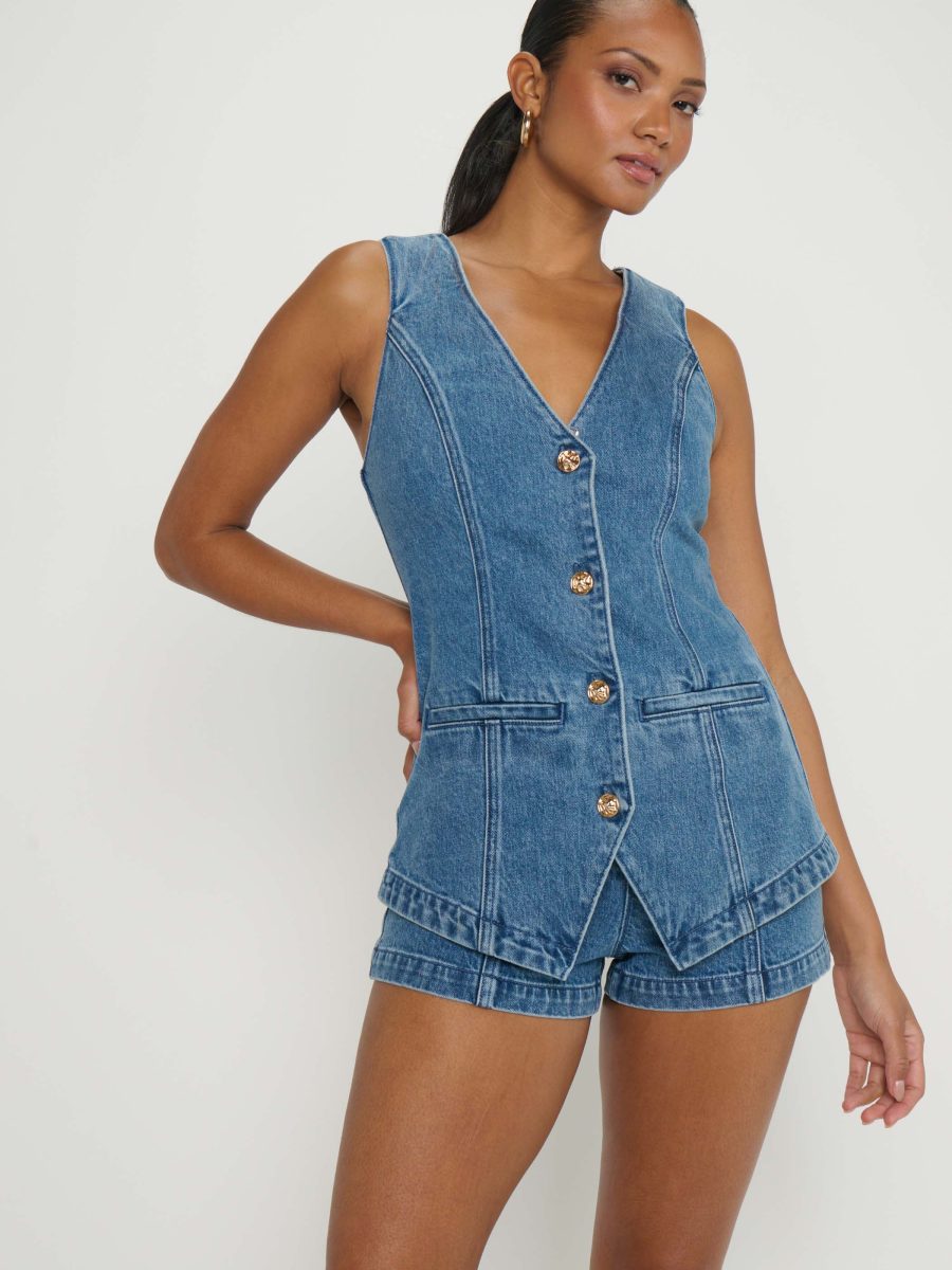 Venture Out Romper ~ Ripple Indigo