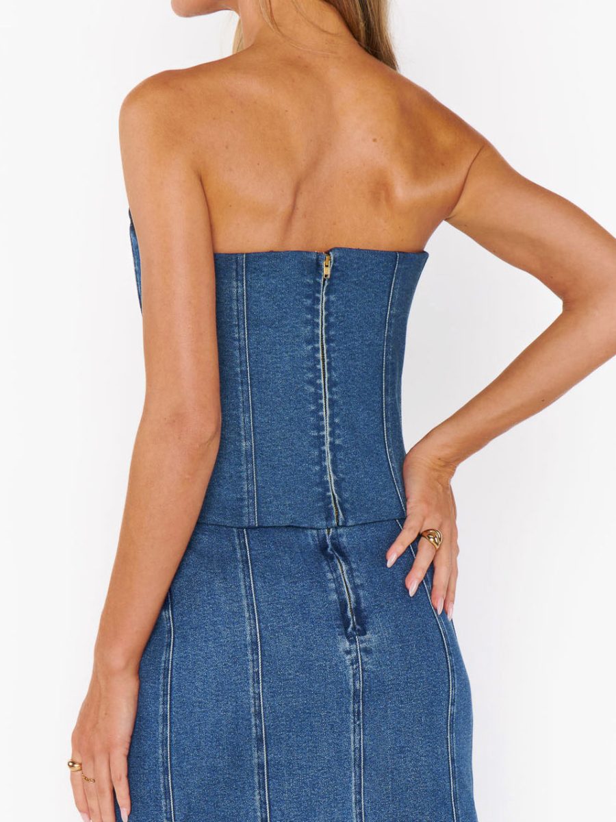 Baton Rouge Top ~ Blue Indigo
