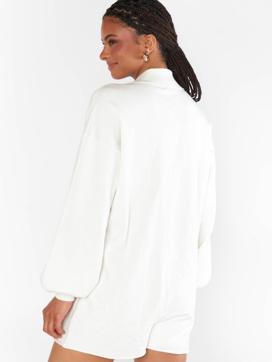 Gianni Romper ~ Cream Knit