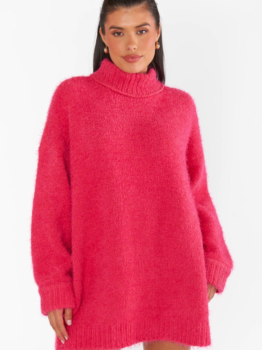 Timmy Tunic Sweater ~ Pink Rose Knit