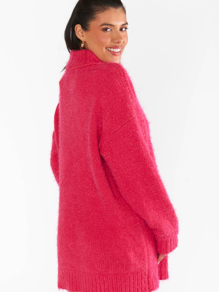 Timmy Tunic Sweater ~ Pink Rose Knit