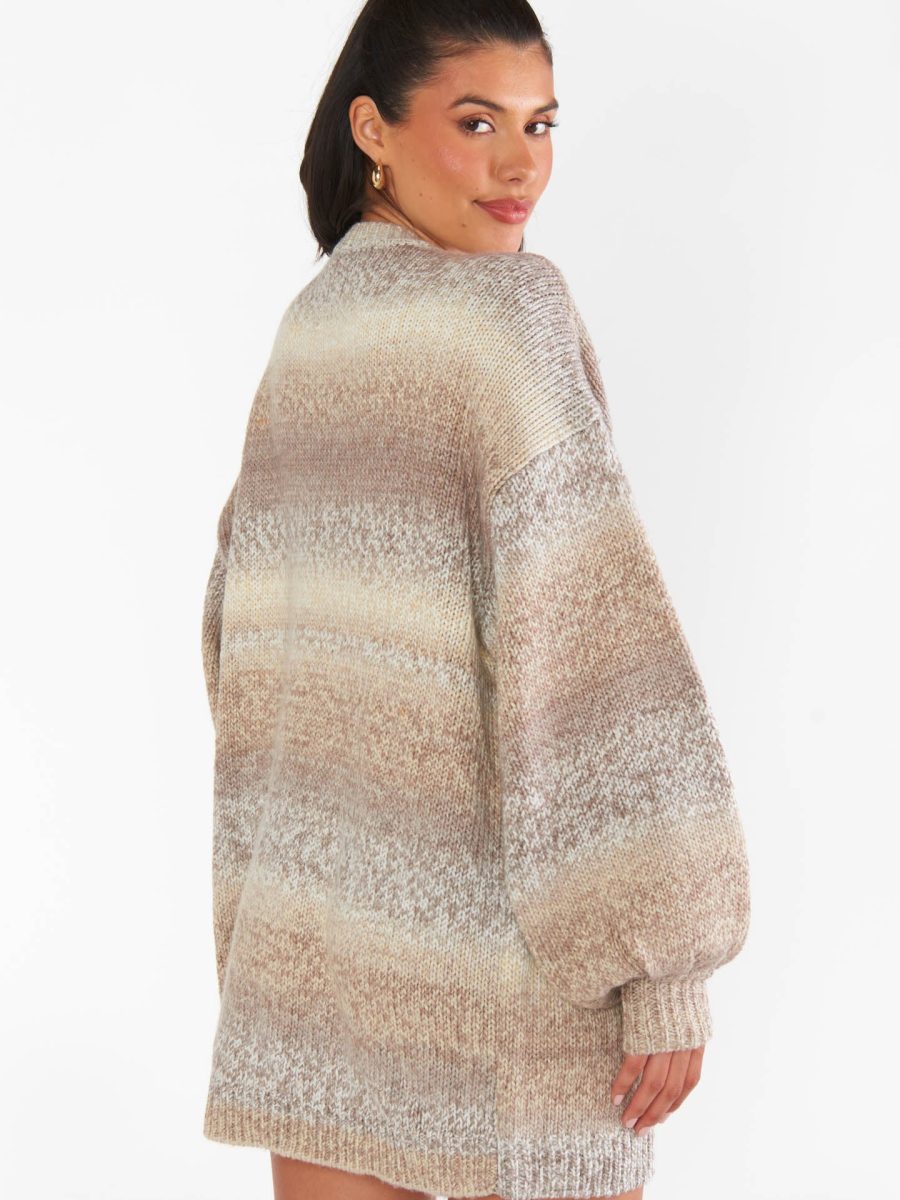 Timothy Tunic Sweater ~ Neutral Space Dye Knit
