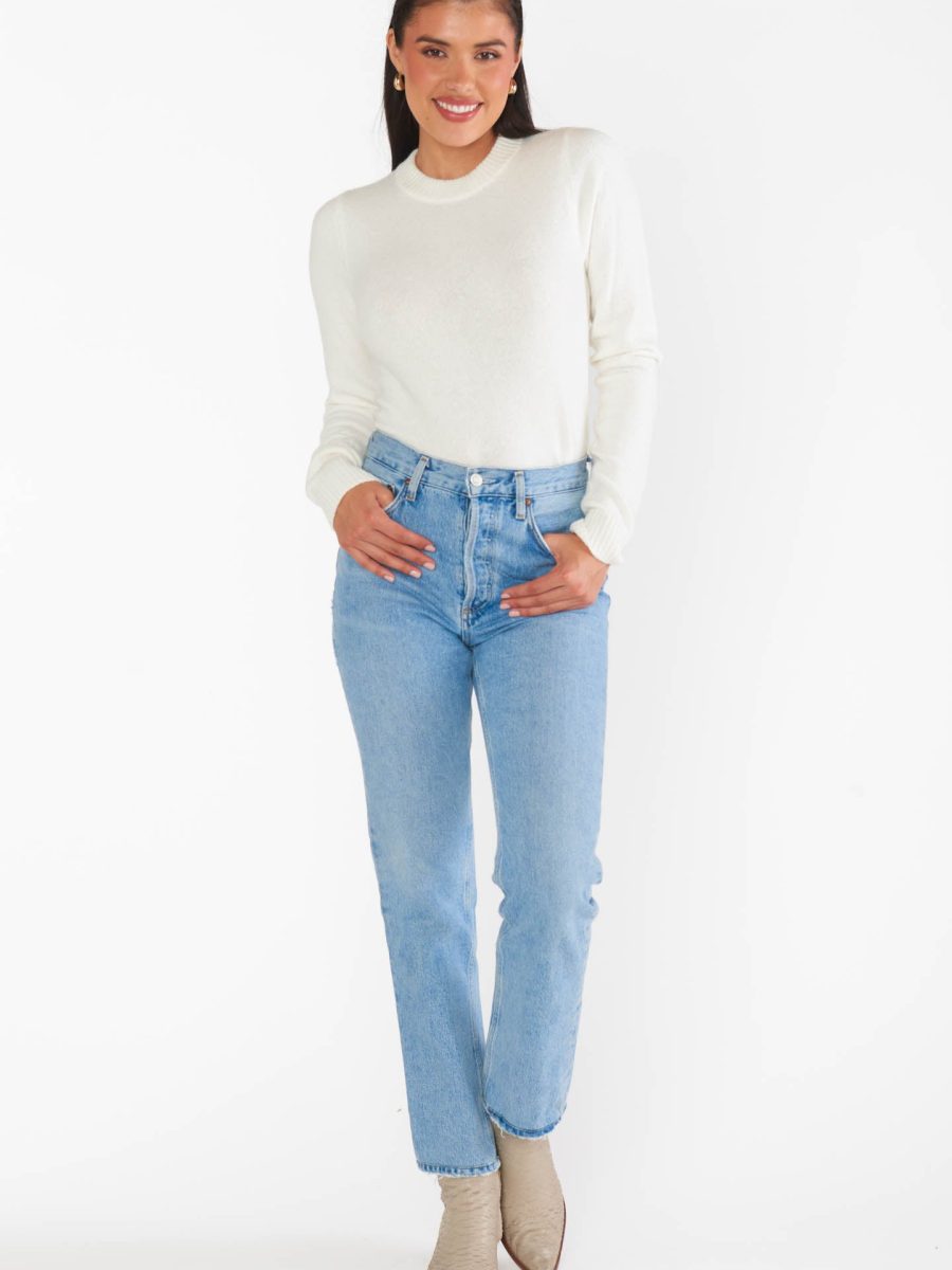 Tuck in Sweater ~ Cream Knit