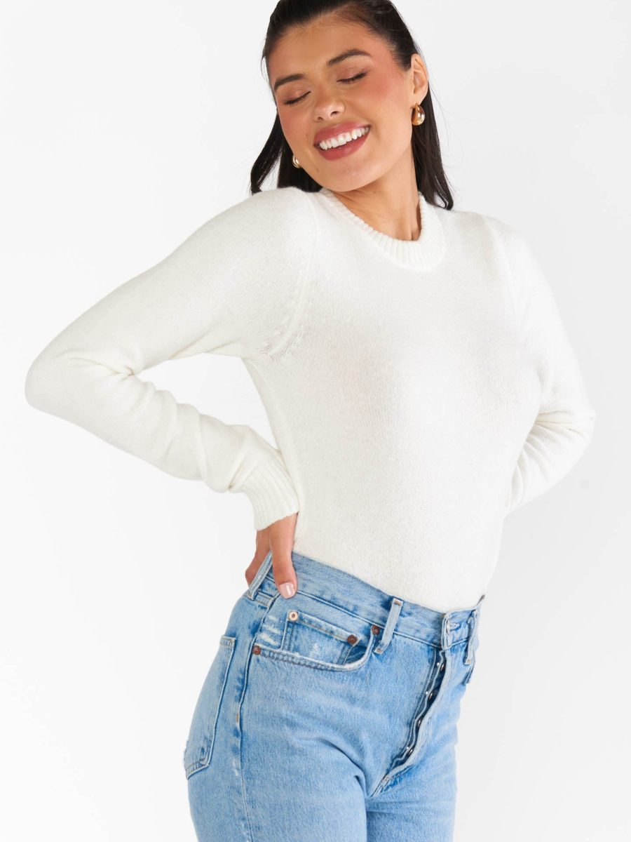 Tuck in Sweater ~ Cream Knit