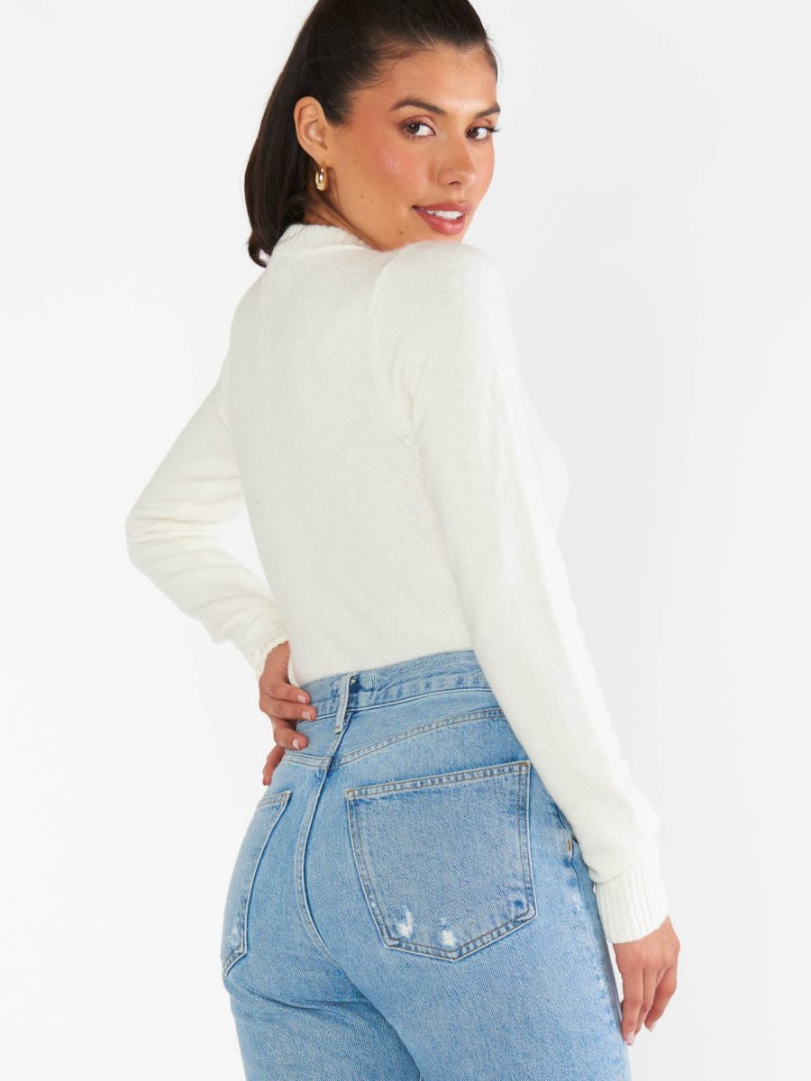 Tuck in Sweater ~ Cream Knit